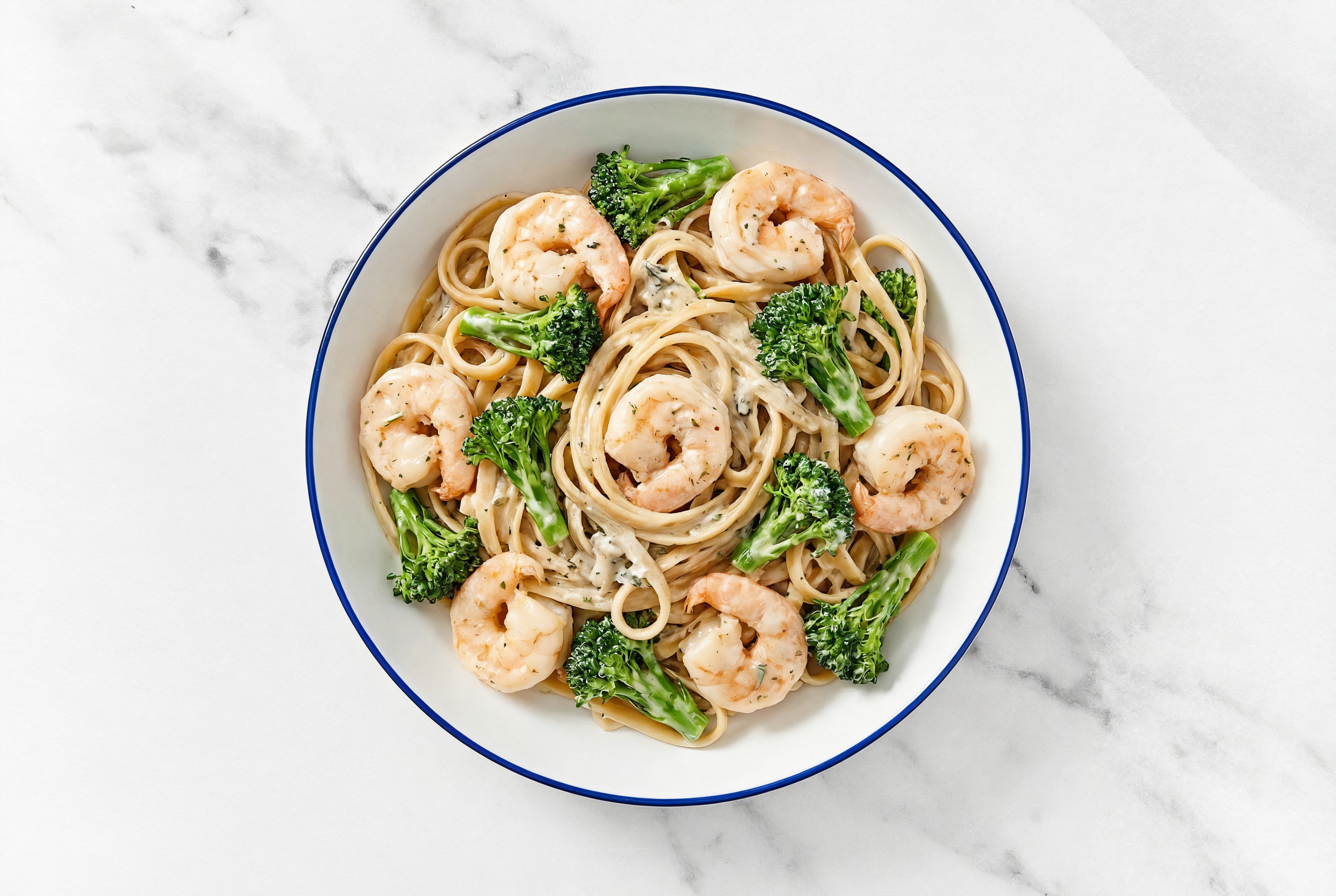Medium Cooked Shrimp + Broccoli Truffle