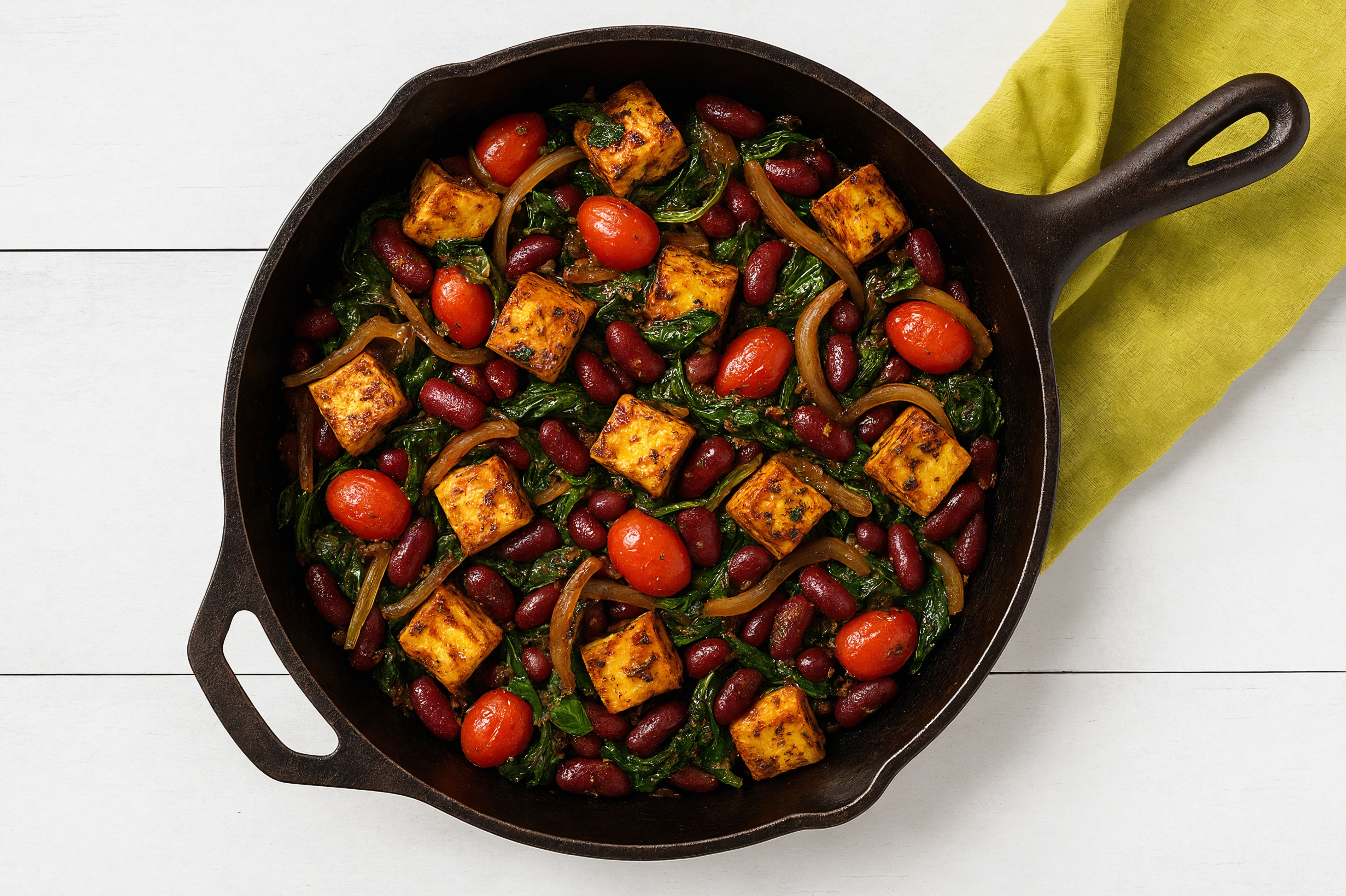 Savory Seasoned Soft & Creamy Paneer with Organic Spinach + Tomatoes