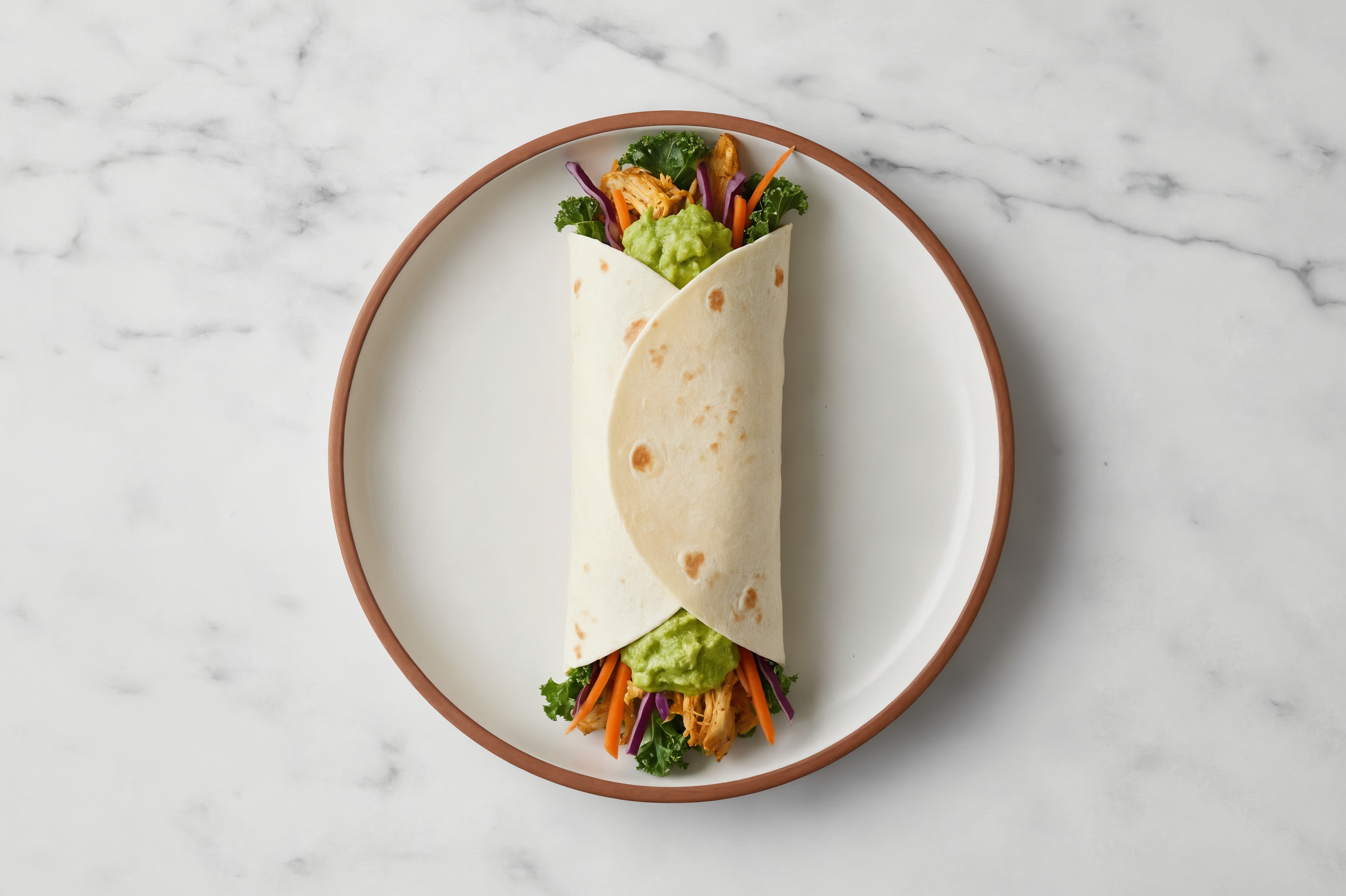 Rainbow Chicken Shawarma Wrap