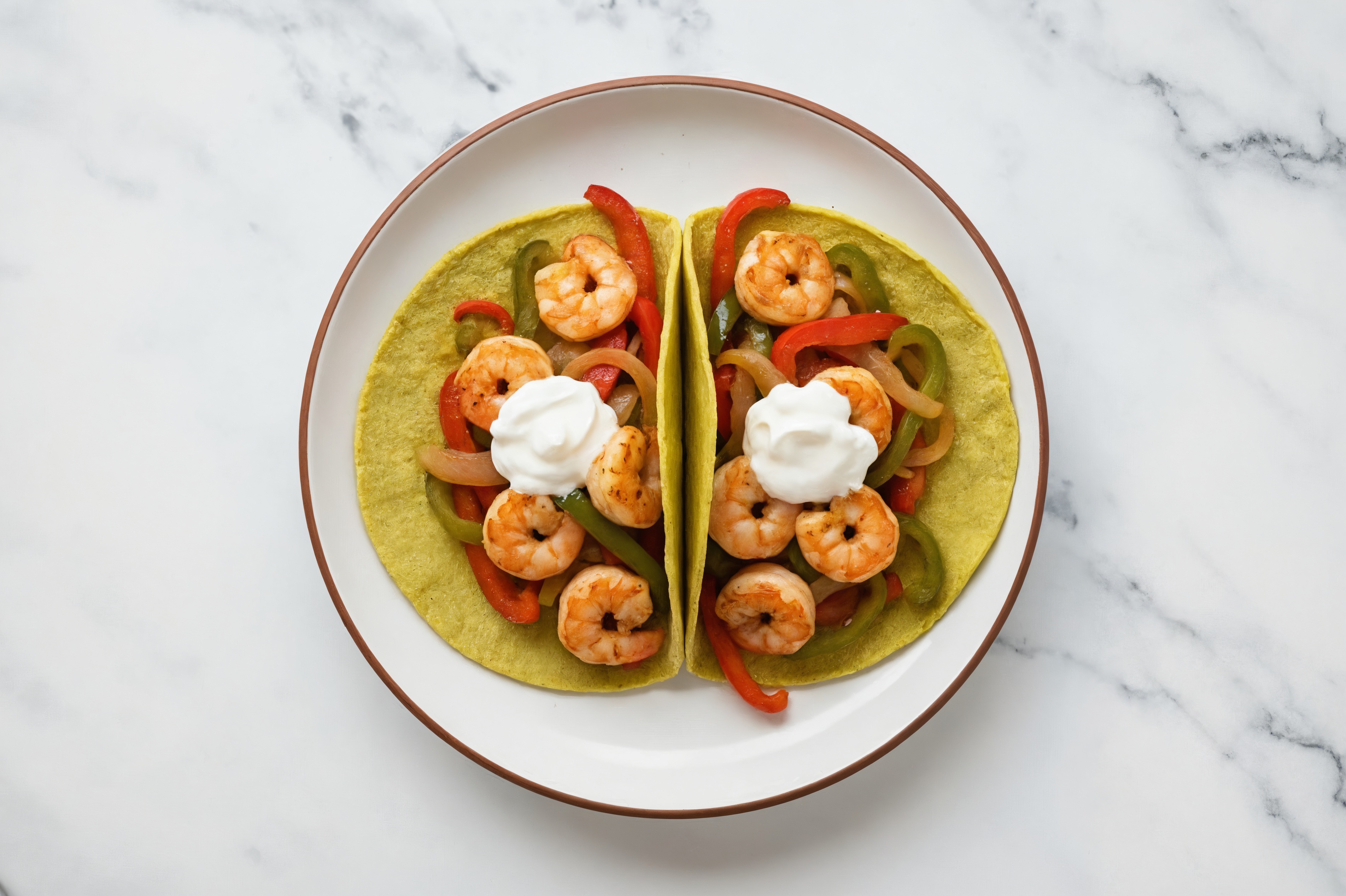 Hearty Classic Gulf Shrimp Tacos with Dairy-Free Crema
