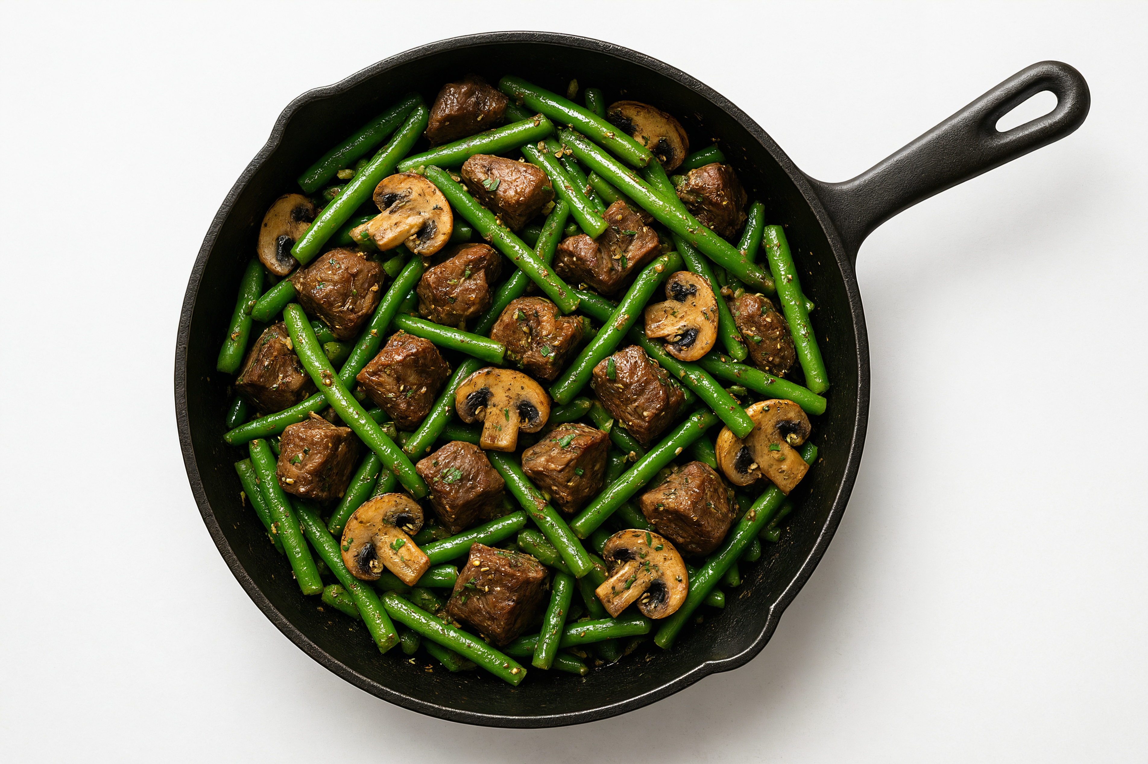  Garlic + Herb Bison with Mushrooms