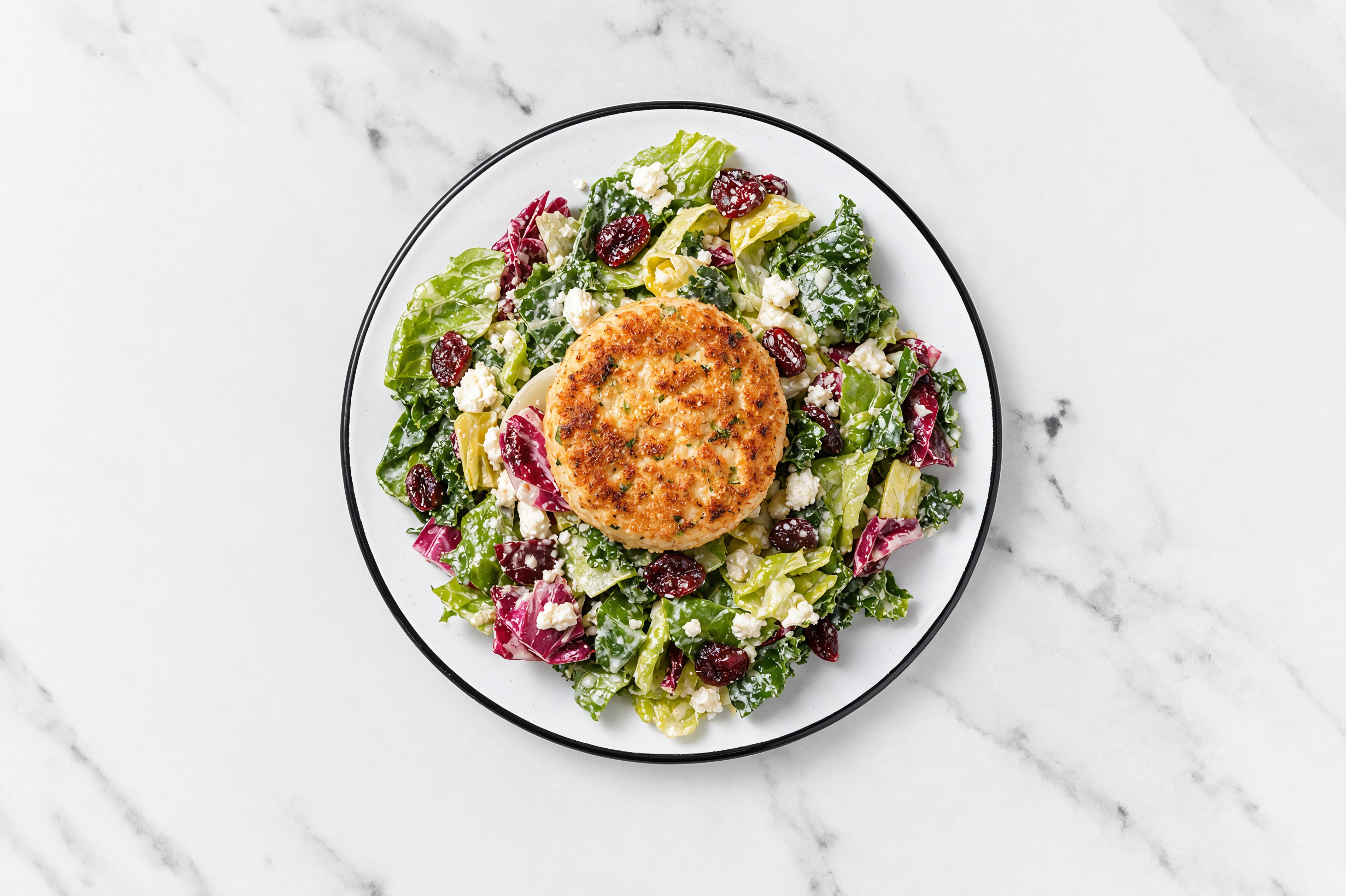 Snow Crab Cake Citrus Chopped Salad