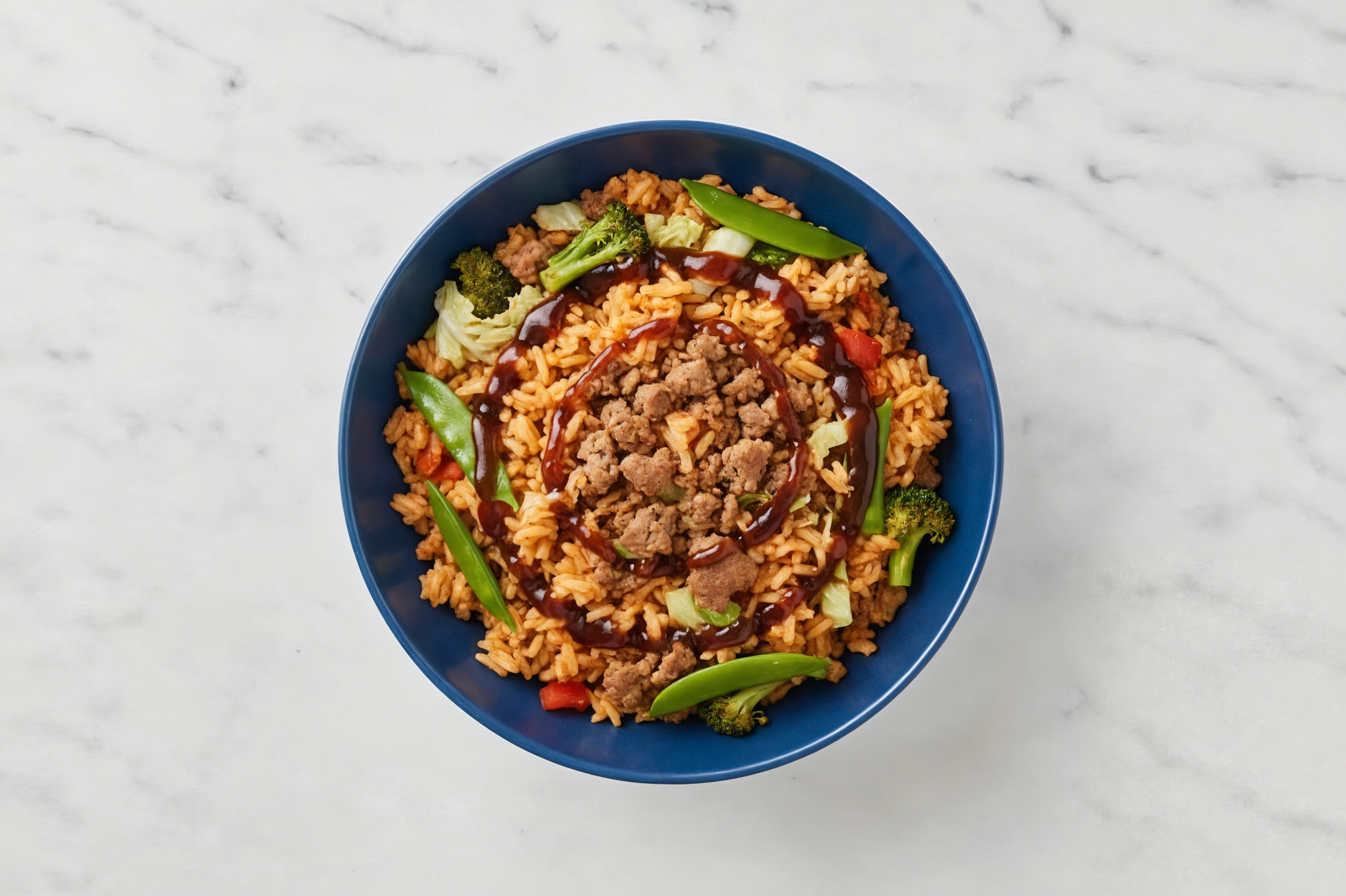 Sweet Teriyaki Ground Lamb + Brown Rice Bowl with Bok Choy