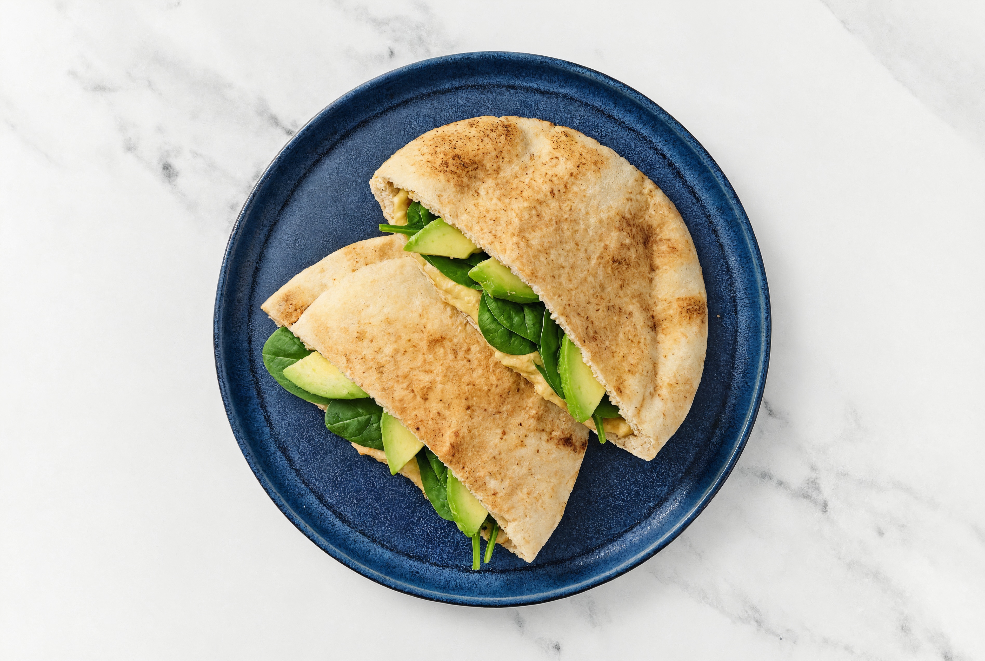Onion Hummus + Avocado Traditional Pita