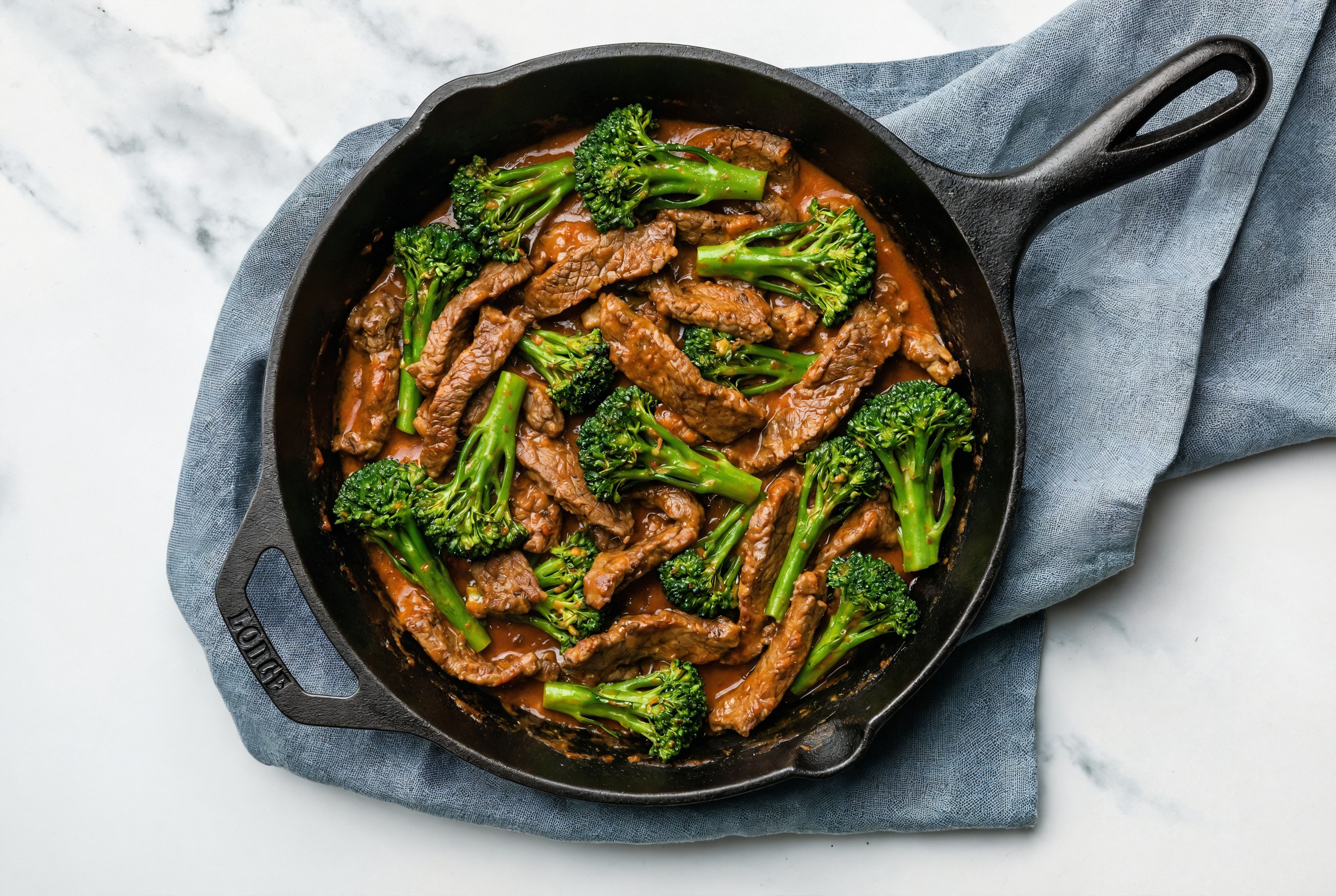 Tikka Masala Beef Strip Stir-Fry with Baby Broccoli