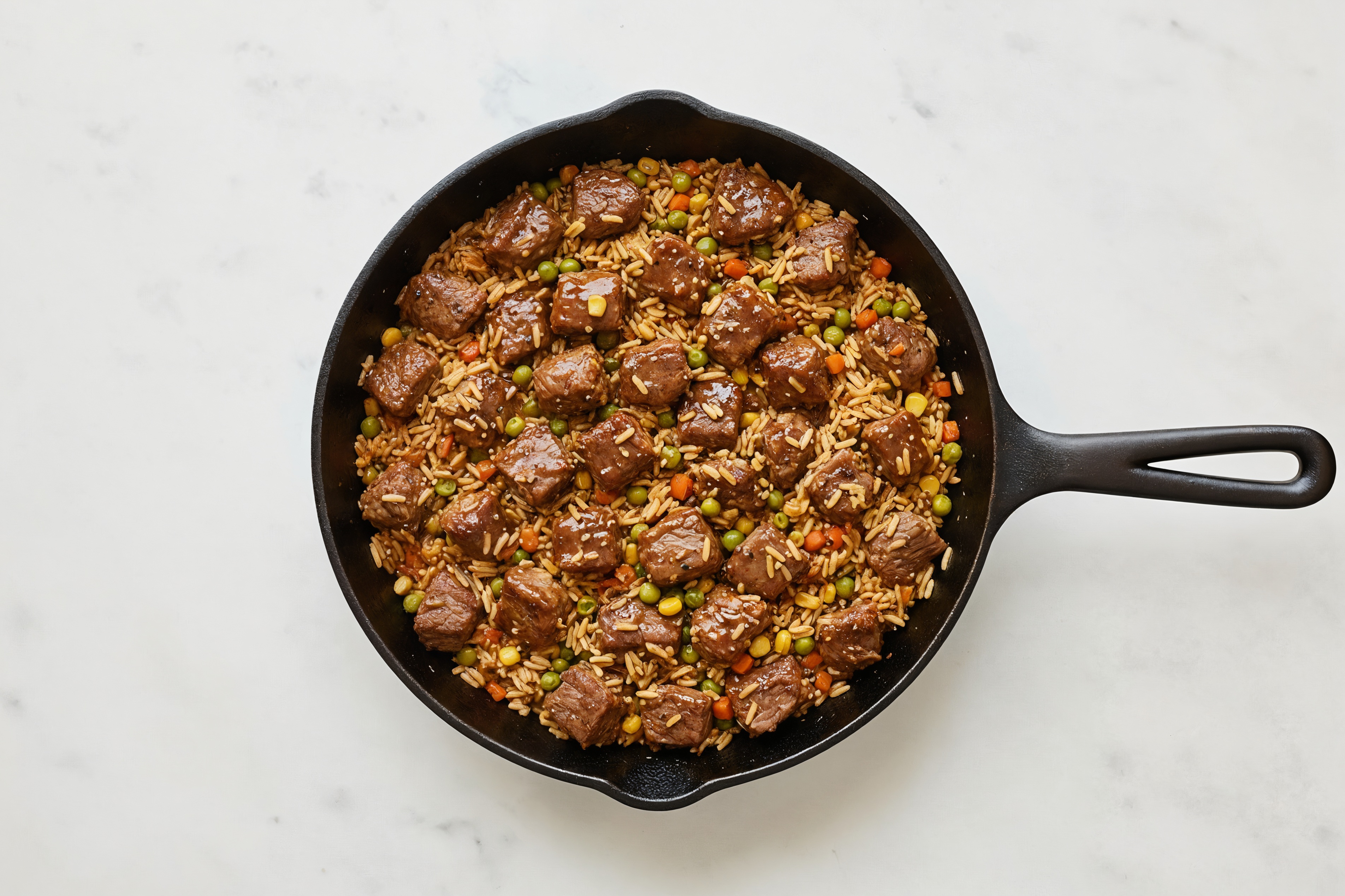 Tangy Black Pepper Beef Fried Rice
