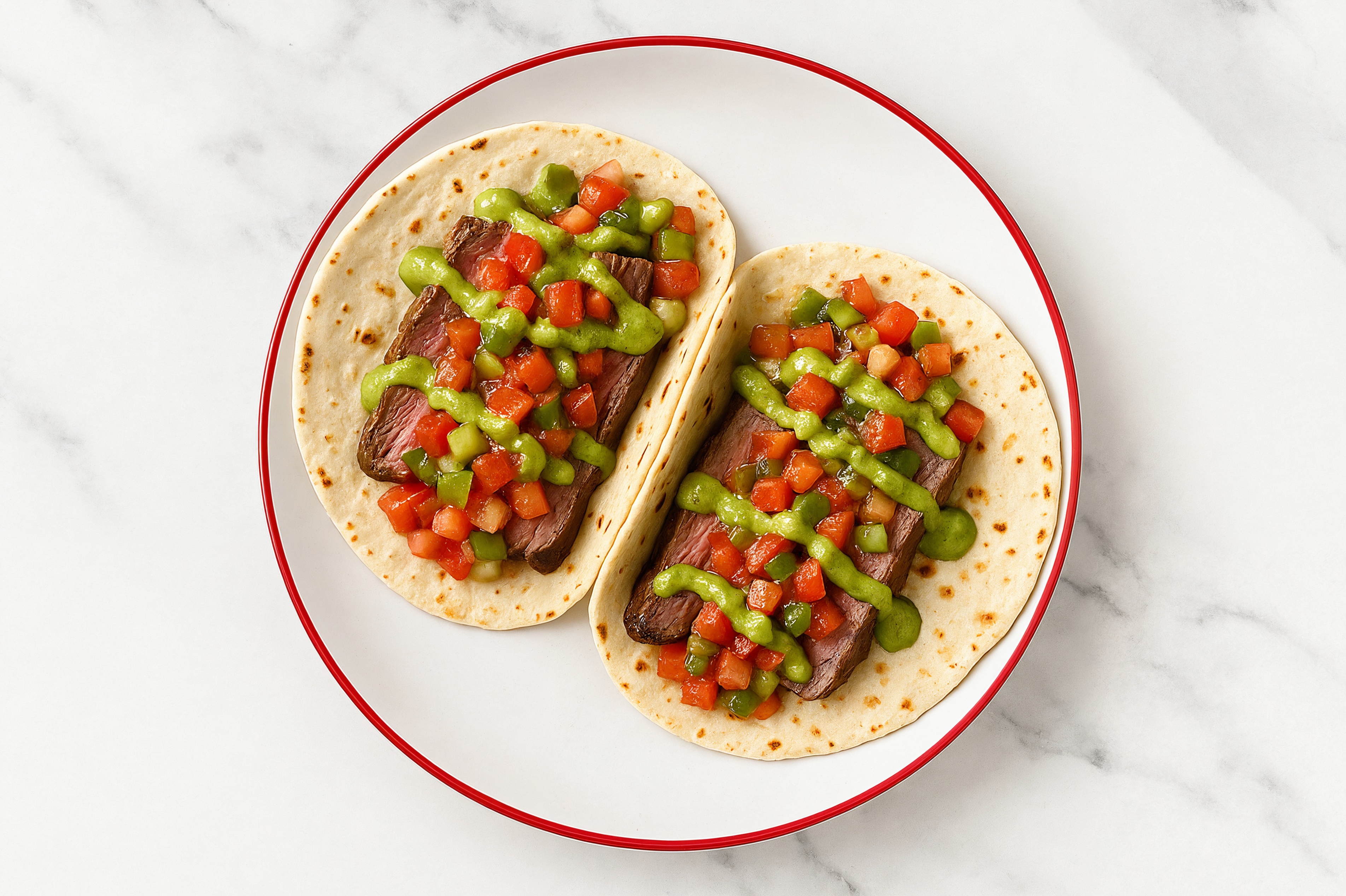 Classic Steak Tacos with Mild Salsa