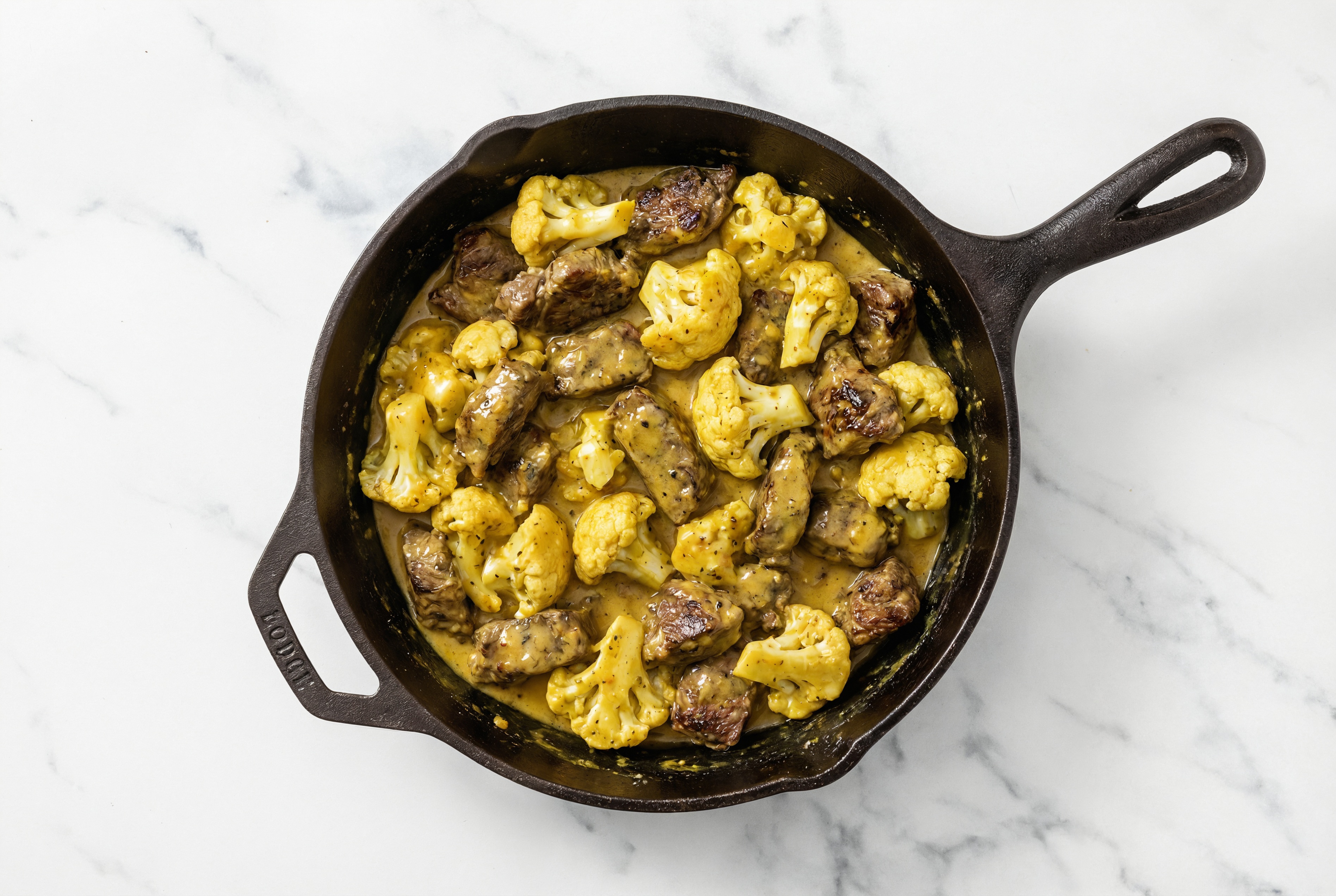 Coconut Curry Beef Stir-Fry with Cauliflower