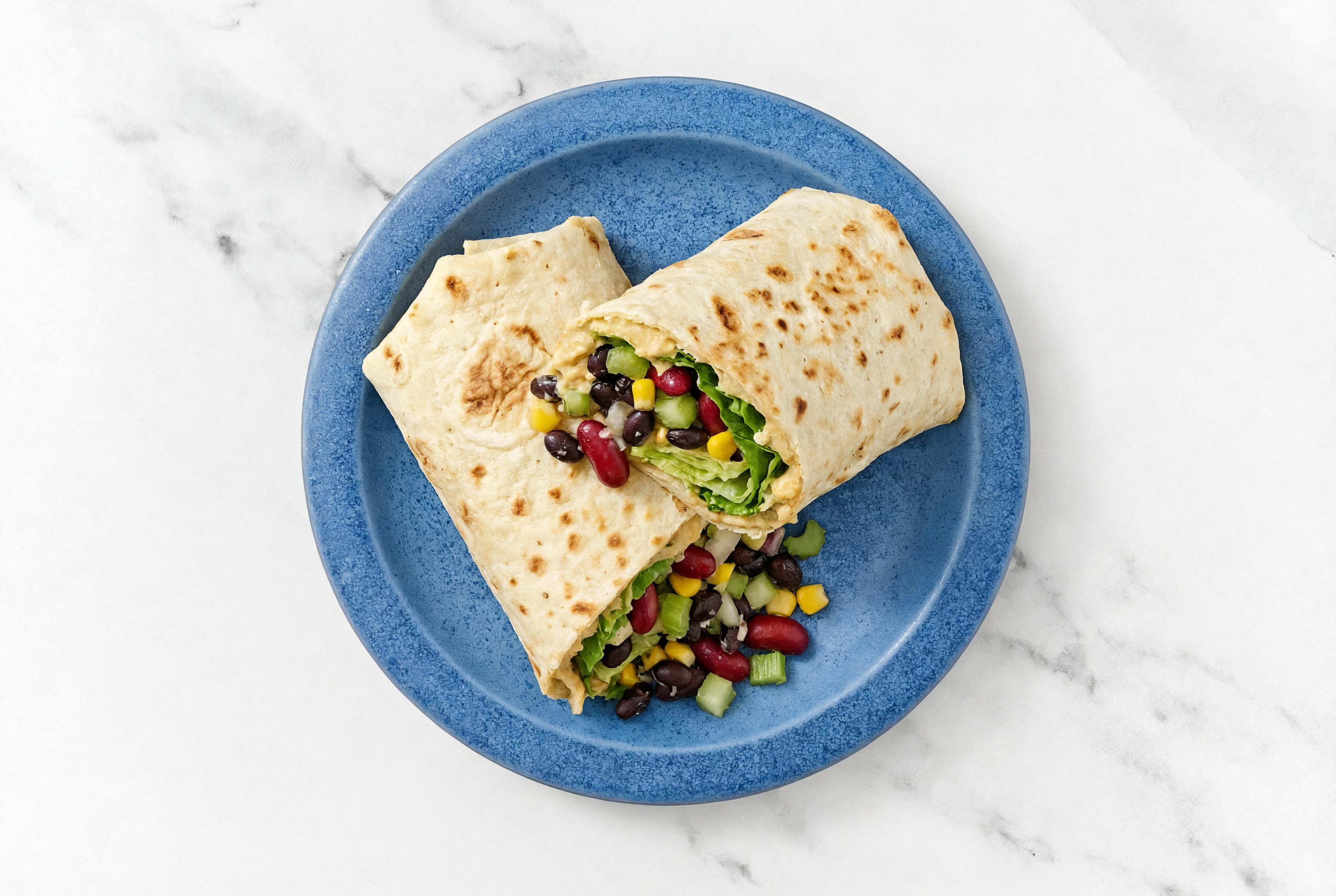 Crunch Olive Oil Sea Salt Hummus + Bean Salad Wraps