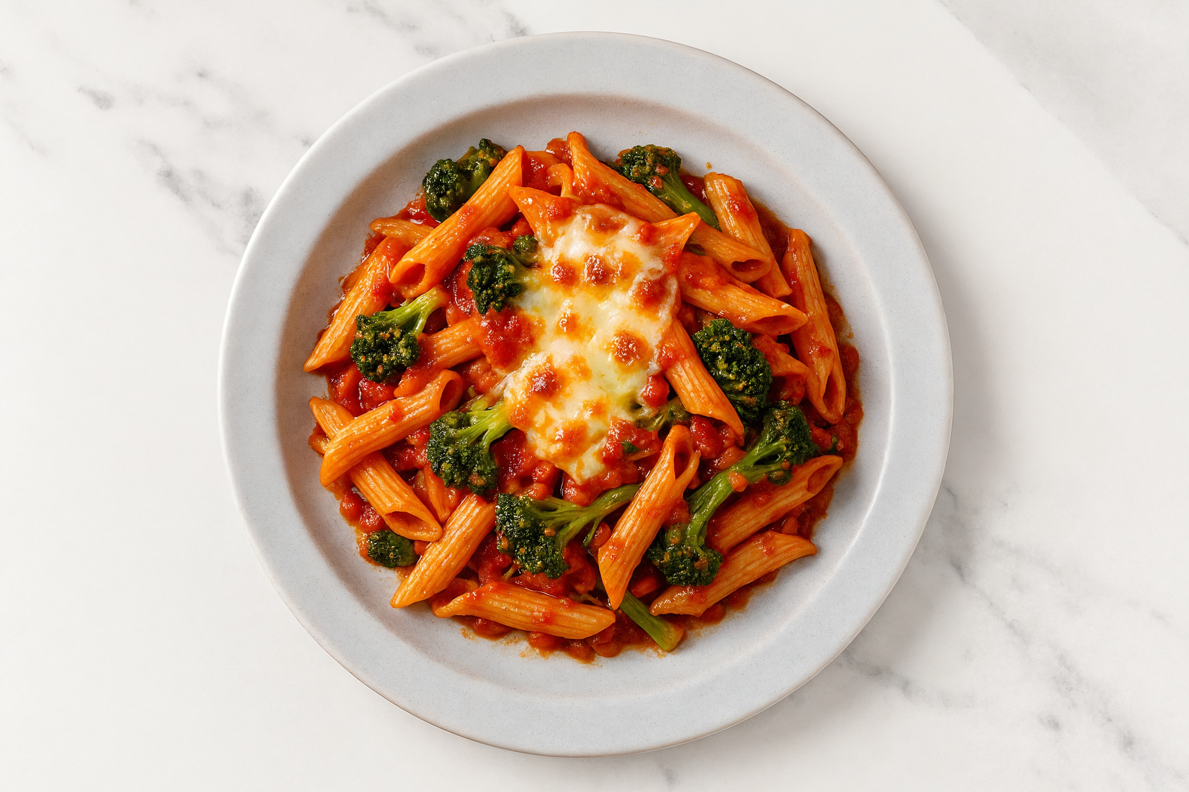 Cheesy Red-Sauce Baked Penne