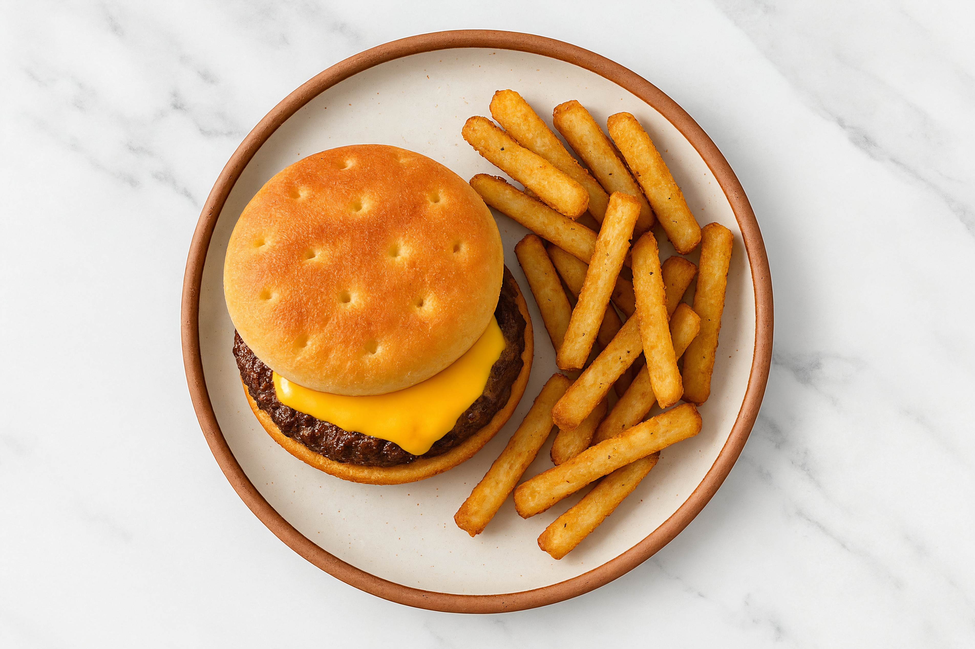 Classic Brisket Cheeseburger + Fries
