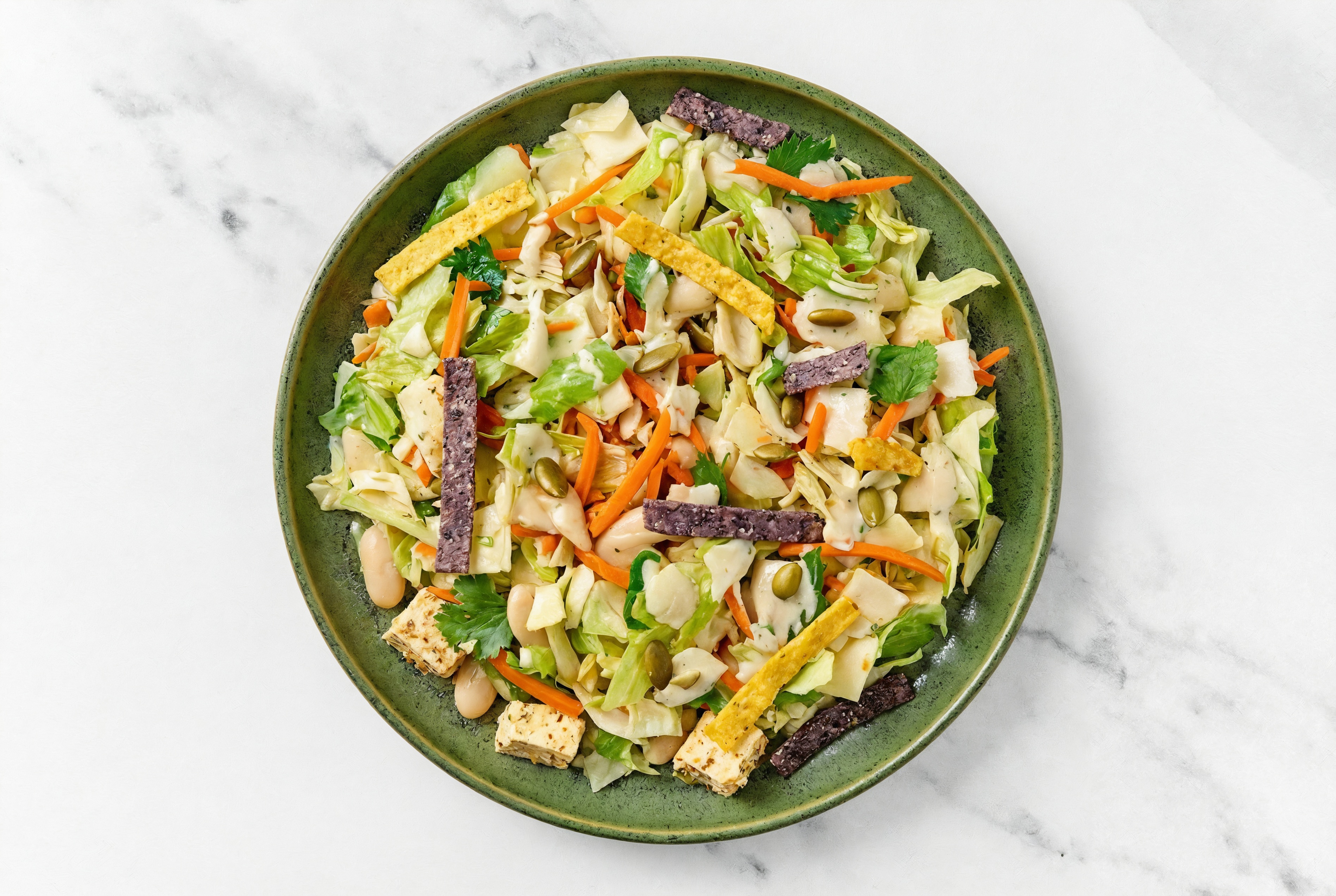 Tofu + Cannellini Bean Southwest Salad