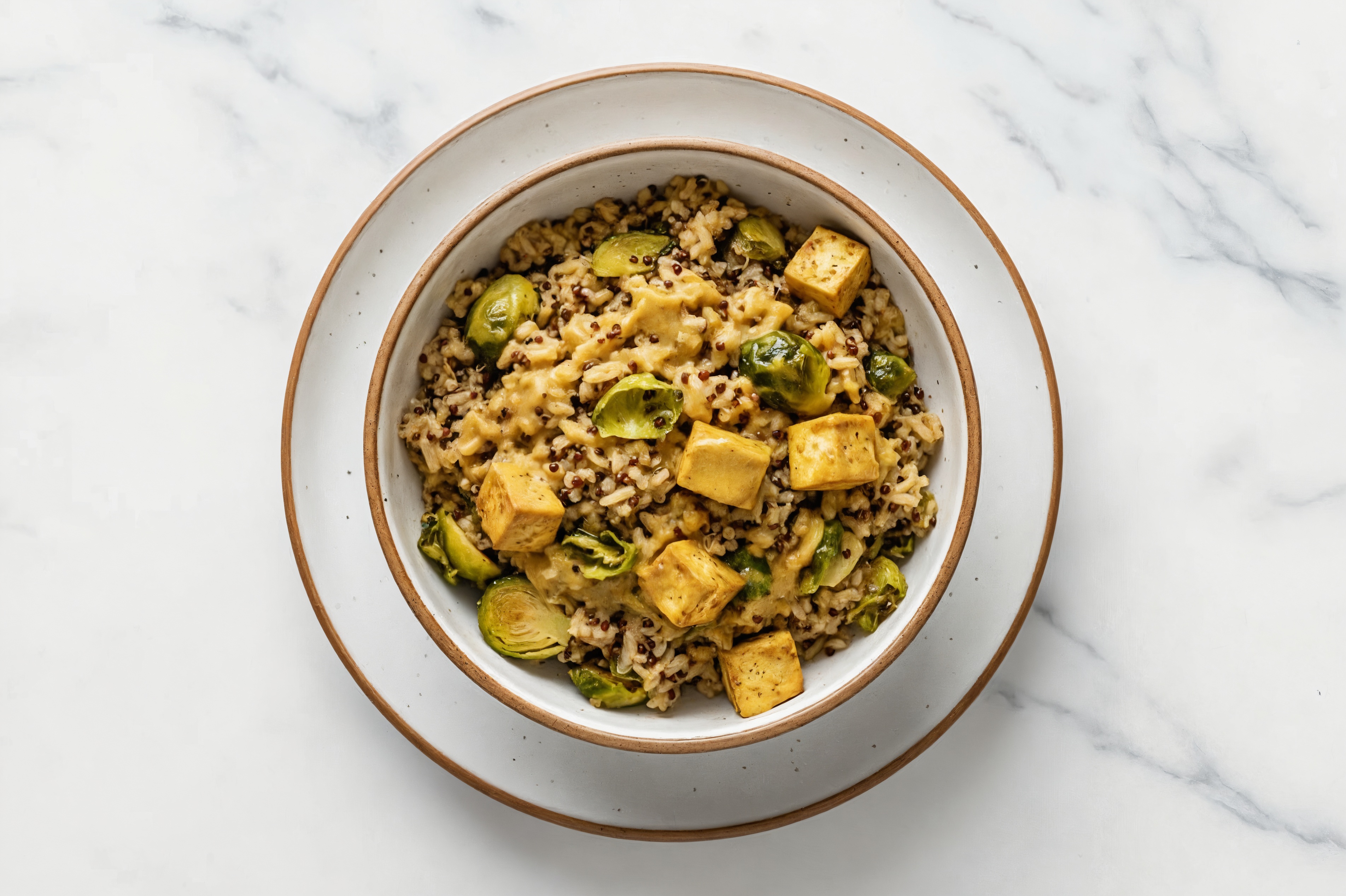 Coconut Curry Extra Firm Tofu Brown Rice Bowl