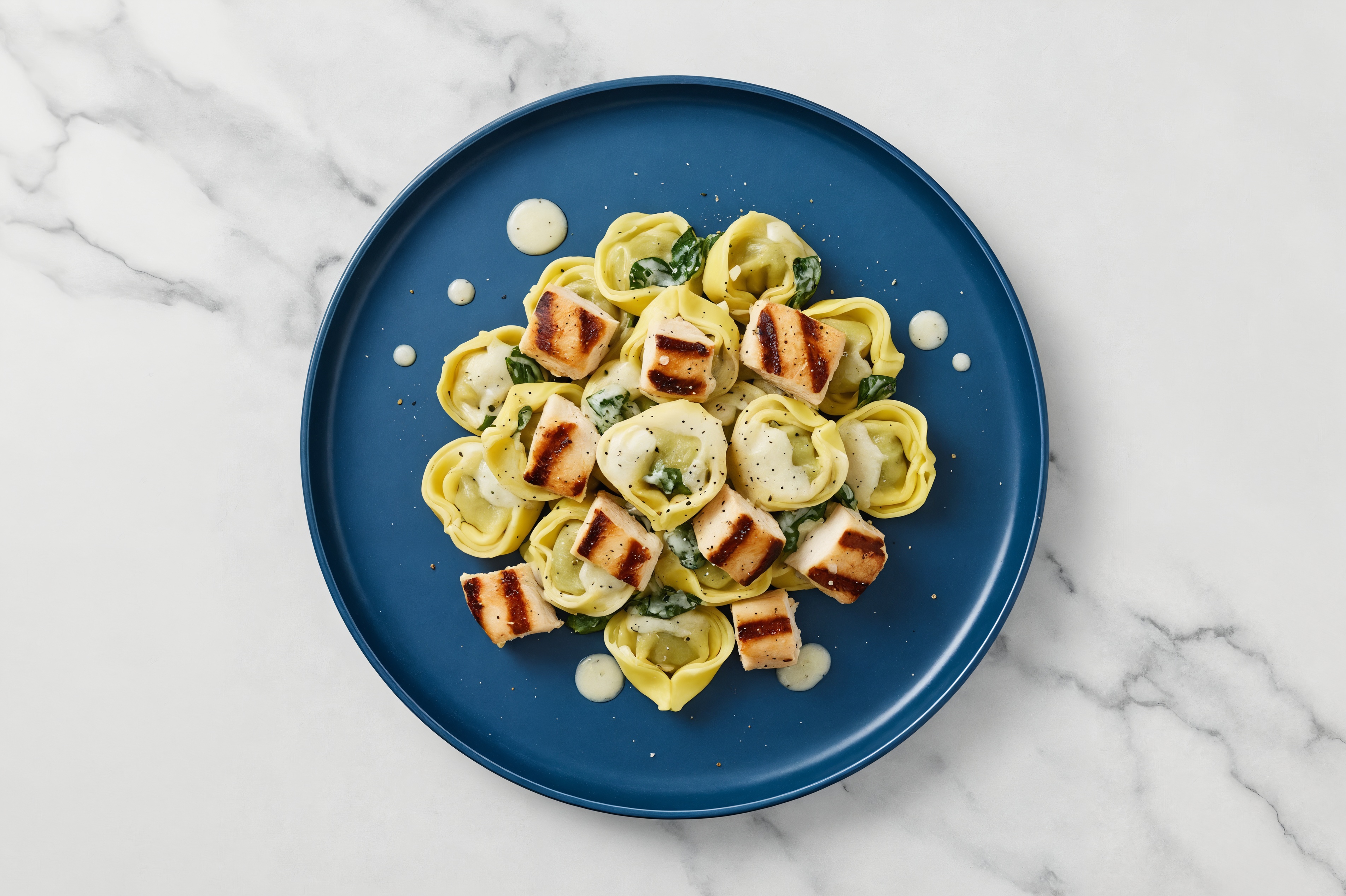 Spinach Tortellini with Chicken Breast & Classic Alfredo