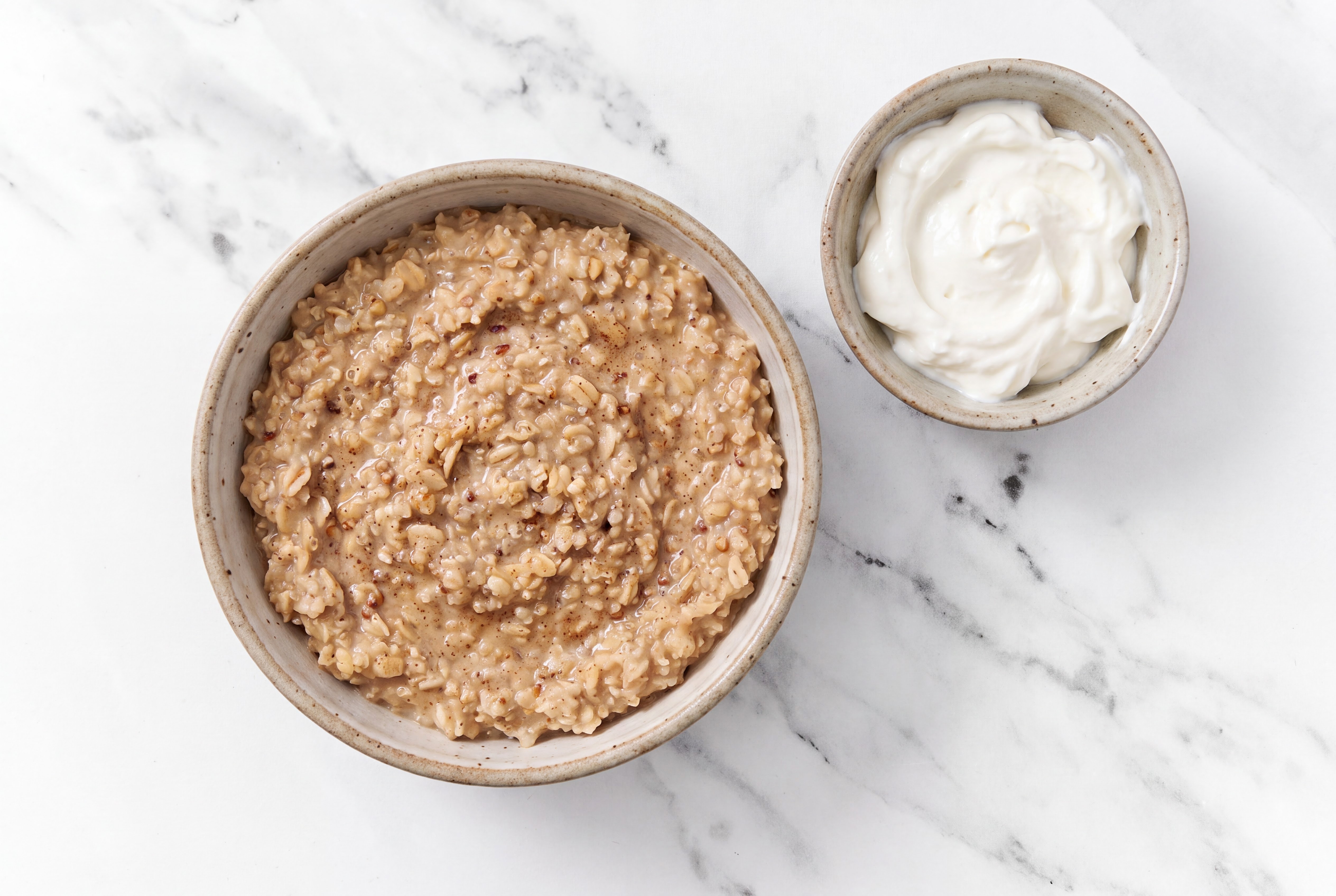 Maple Cinnamon Oatmeal & Vanilla Greek Yogurt