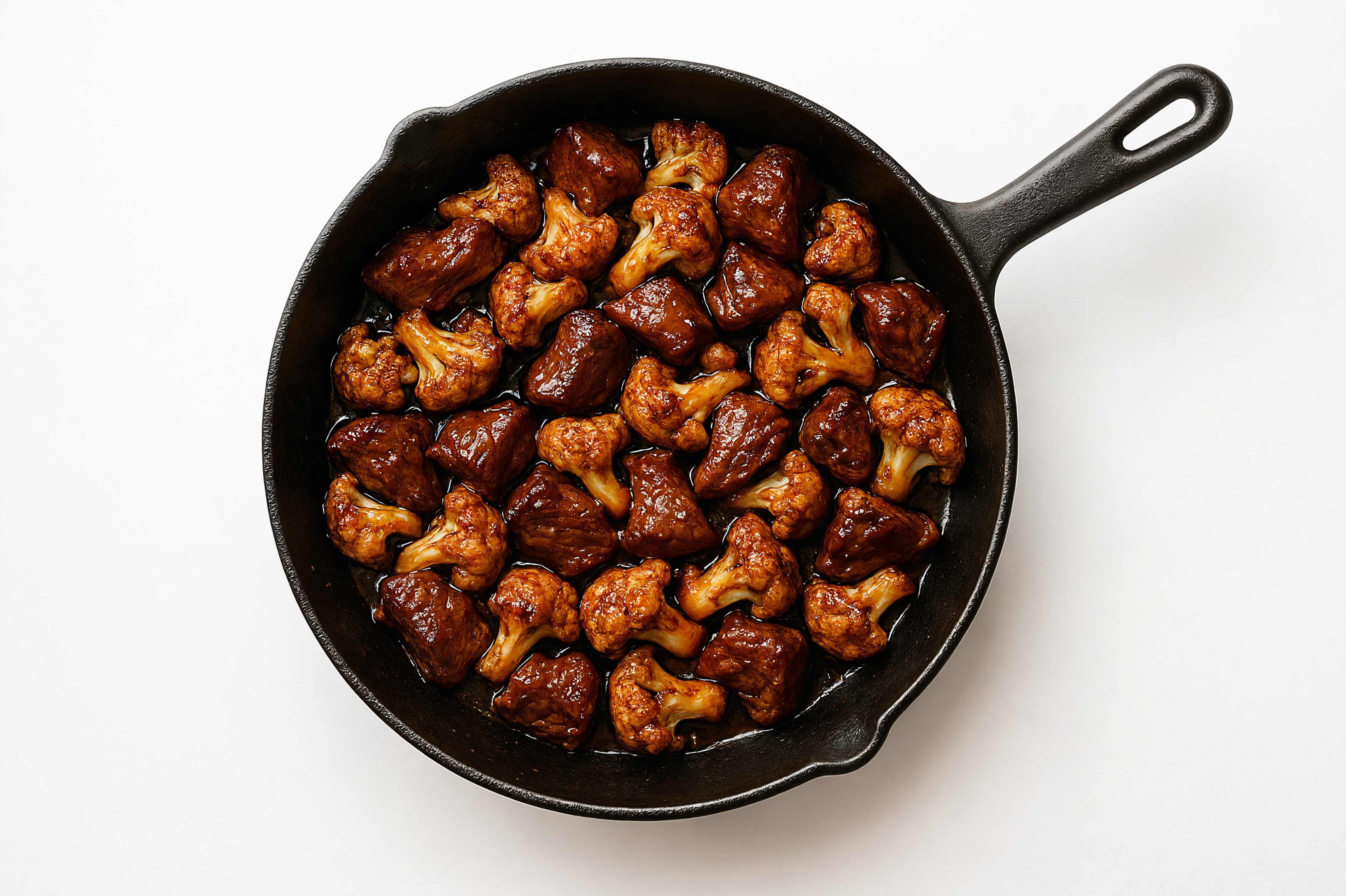 Teriyaki Sirloin Tip Stir-Fry with Cauliflower Florets