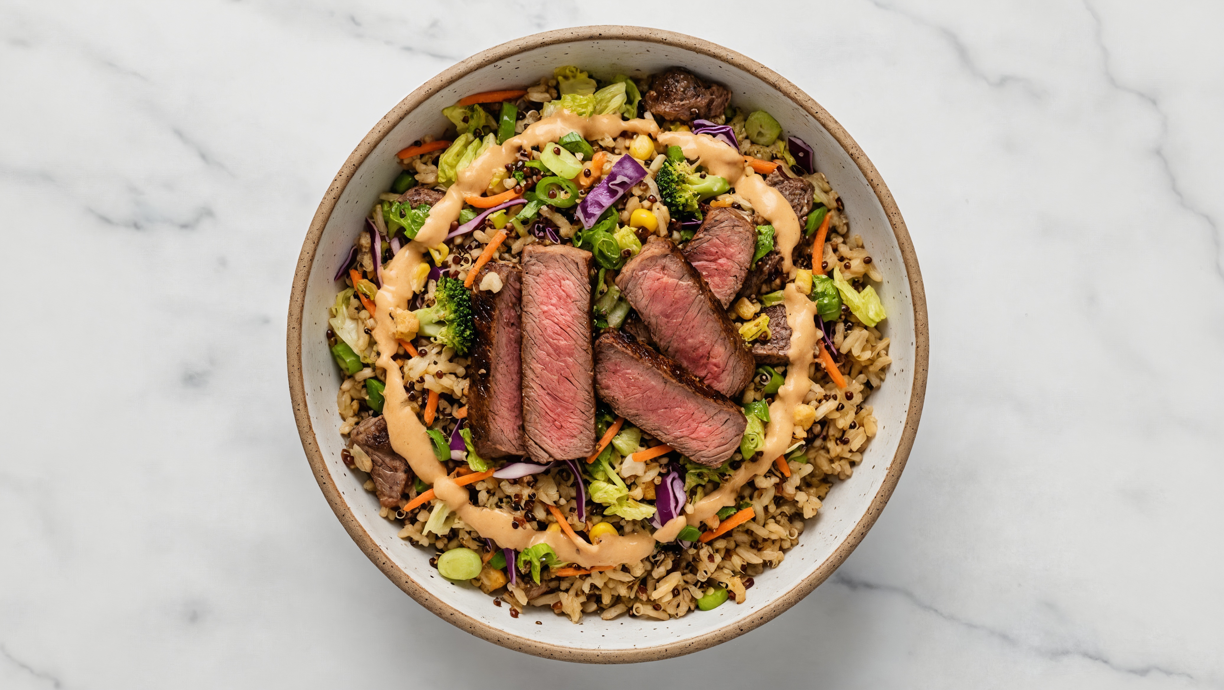 Hearty Street Corn Sirloin Steak Grain Bowl