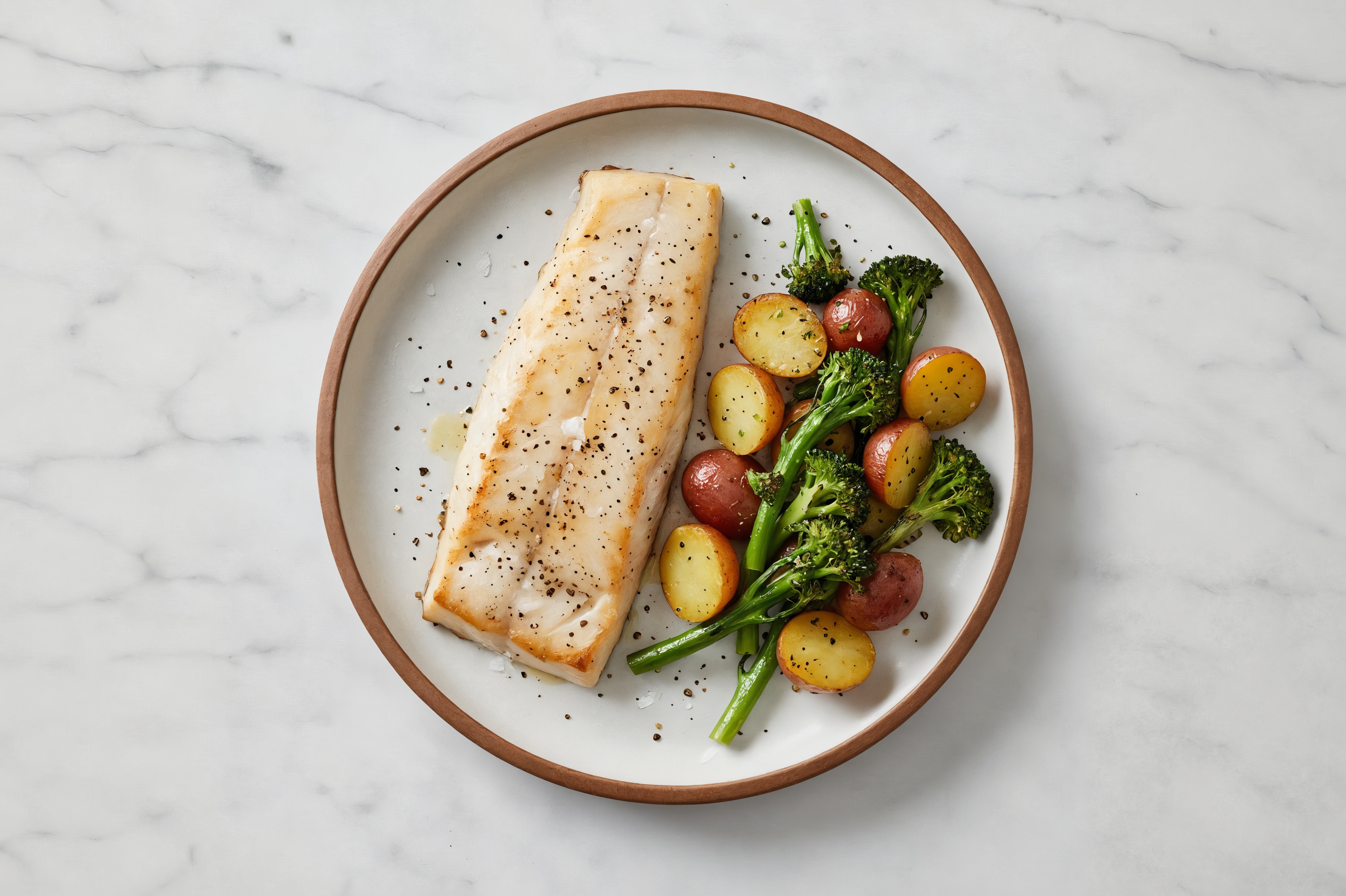 Roasted Spiced Steelhead Trout with Baby Potatoes