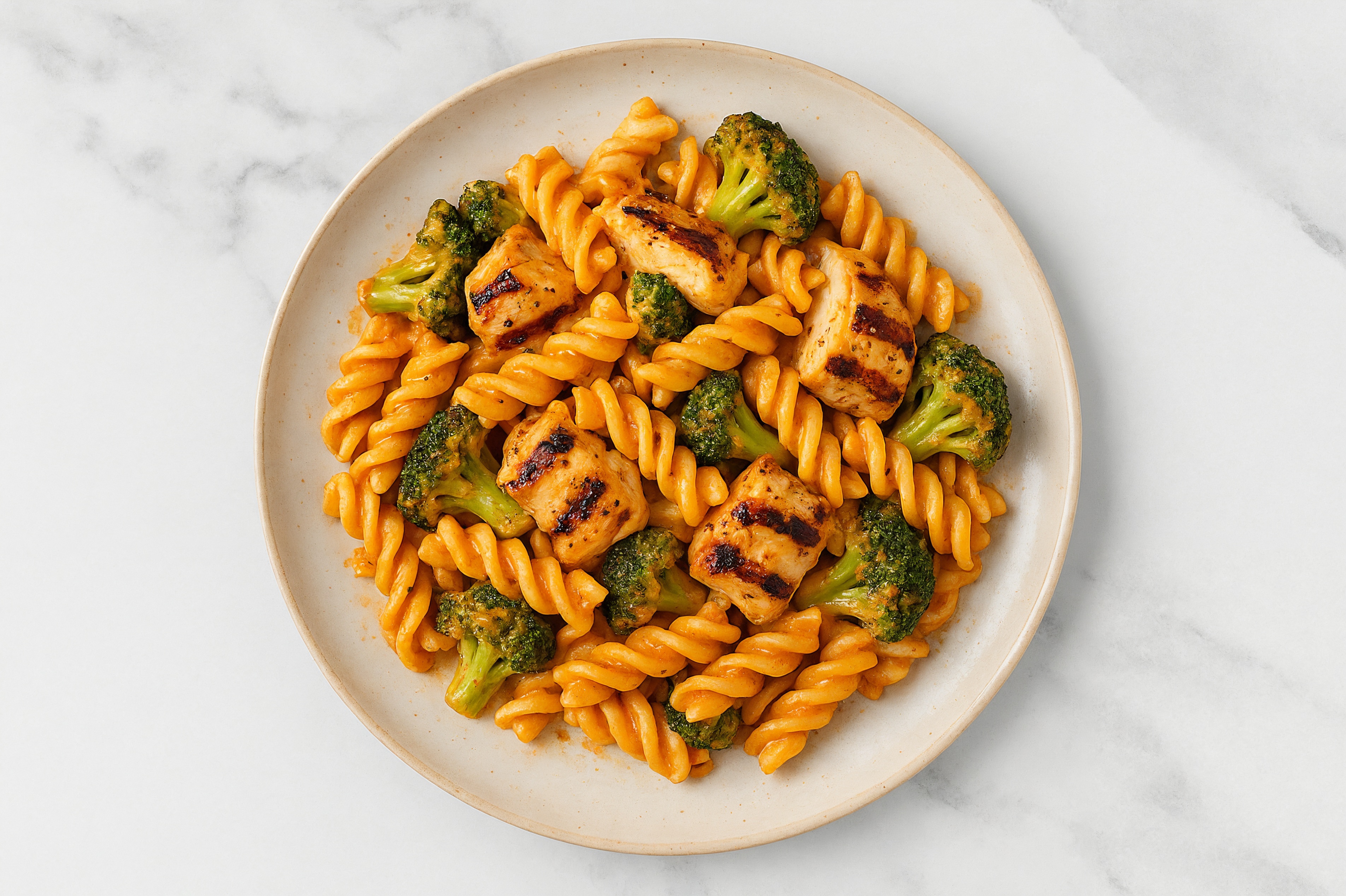 Herb Chicken + Broccoli Vodka Pasta with Chickpea Rotini | Hungryroot
