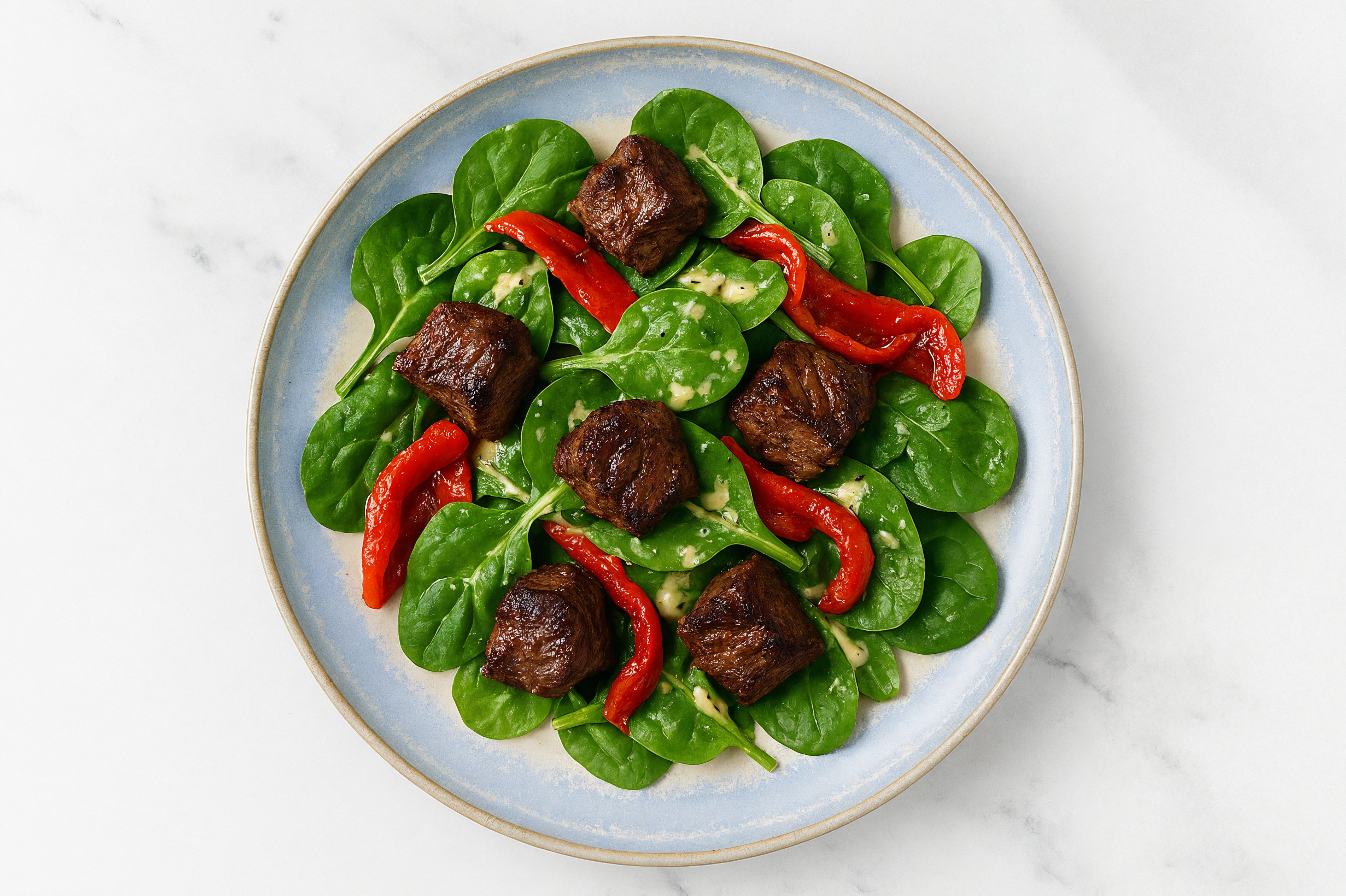 Lamb + Pepper Caesar Salad