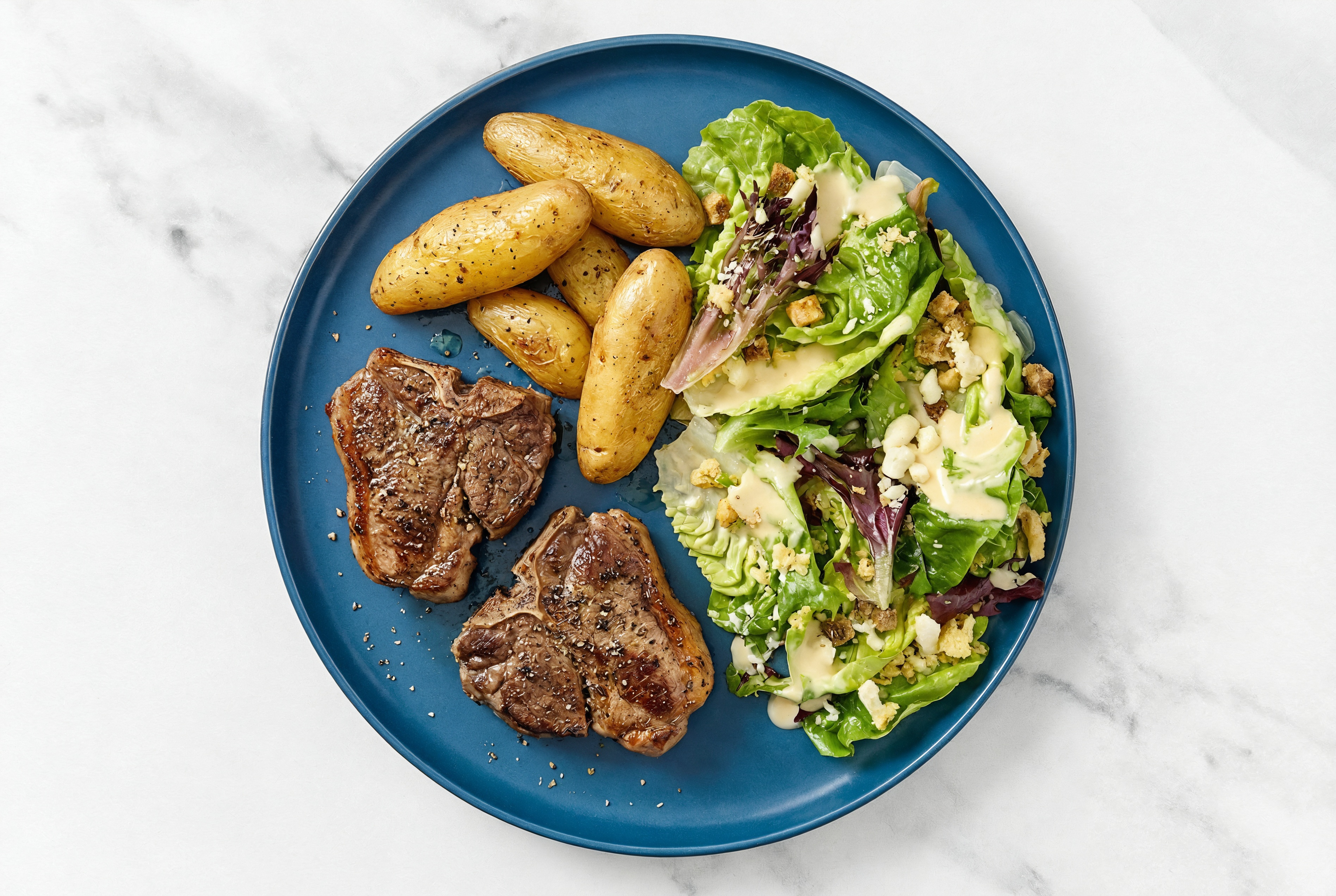  Air Fryer Lamb Chops + Crispy Potatoes