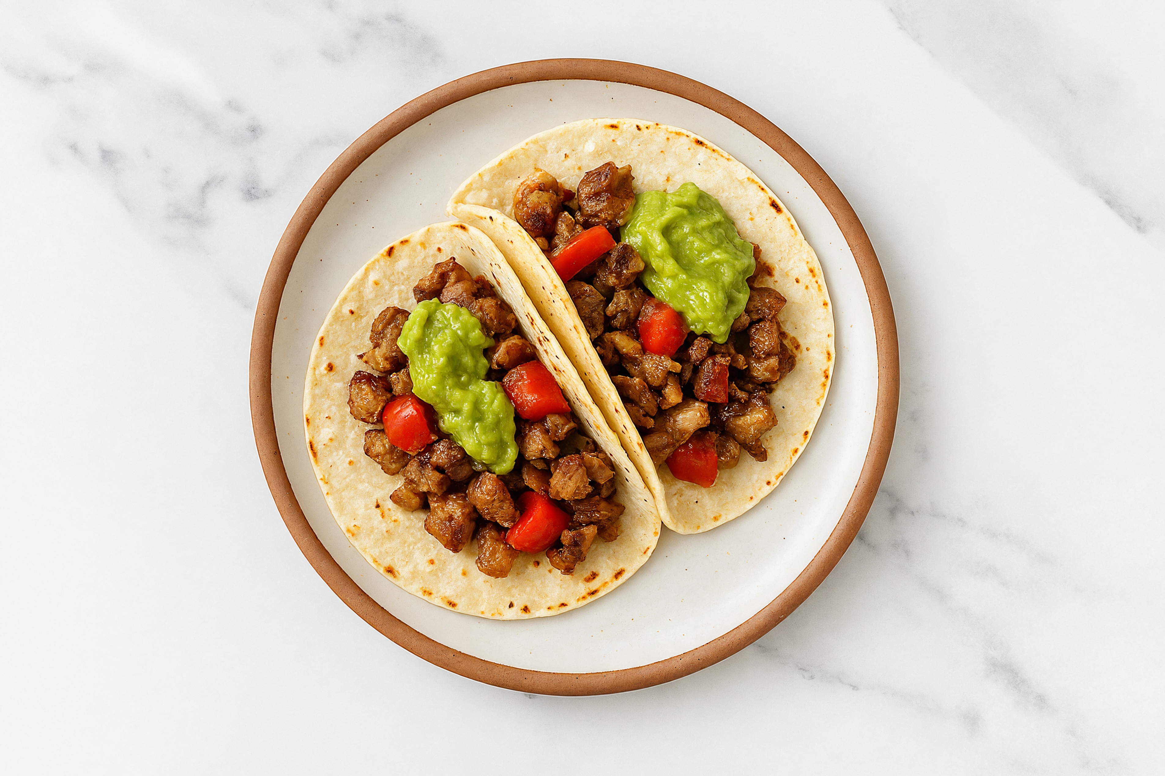 Roasted Carnitas + Bell Pepper Tacos