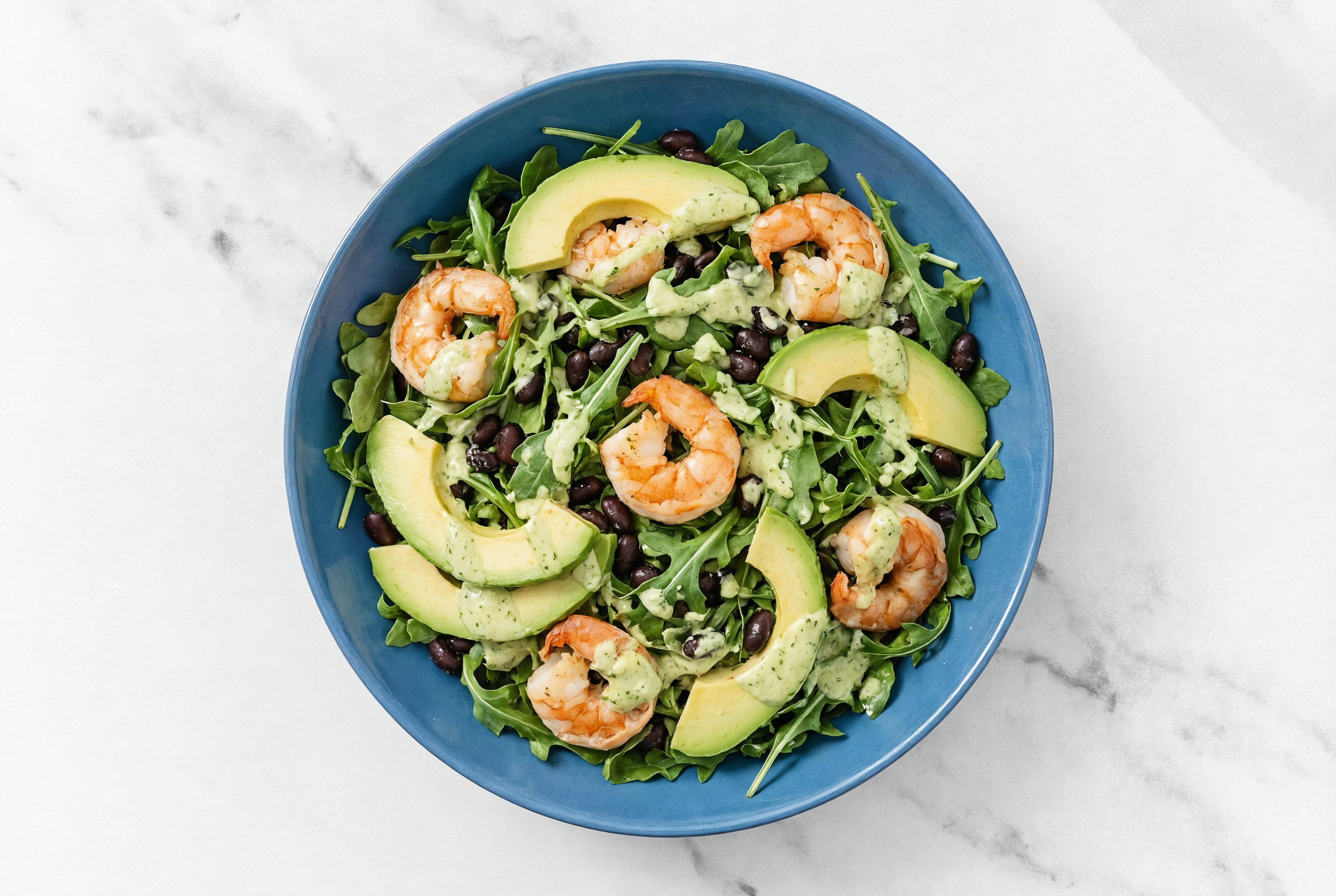  Pesto Jumbo Shrimp Arugula Salad