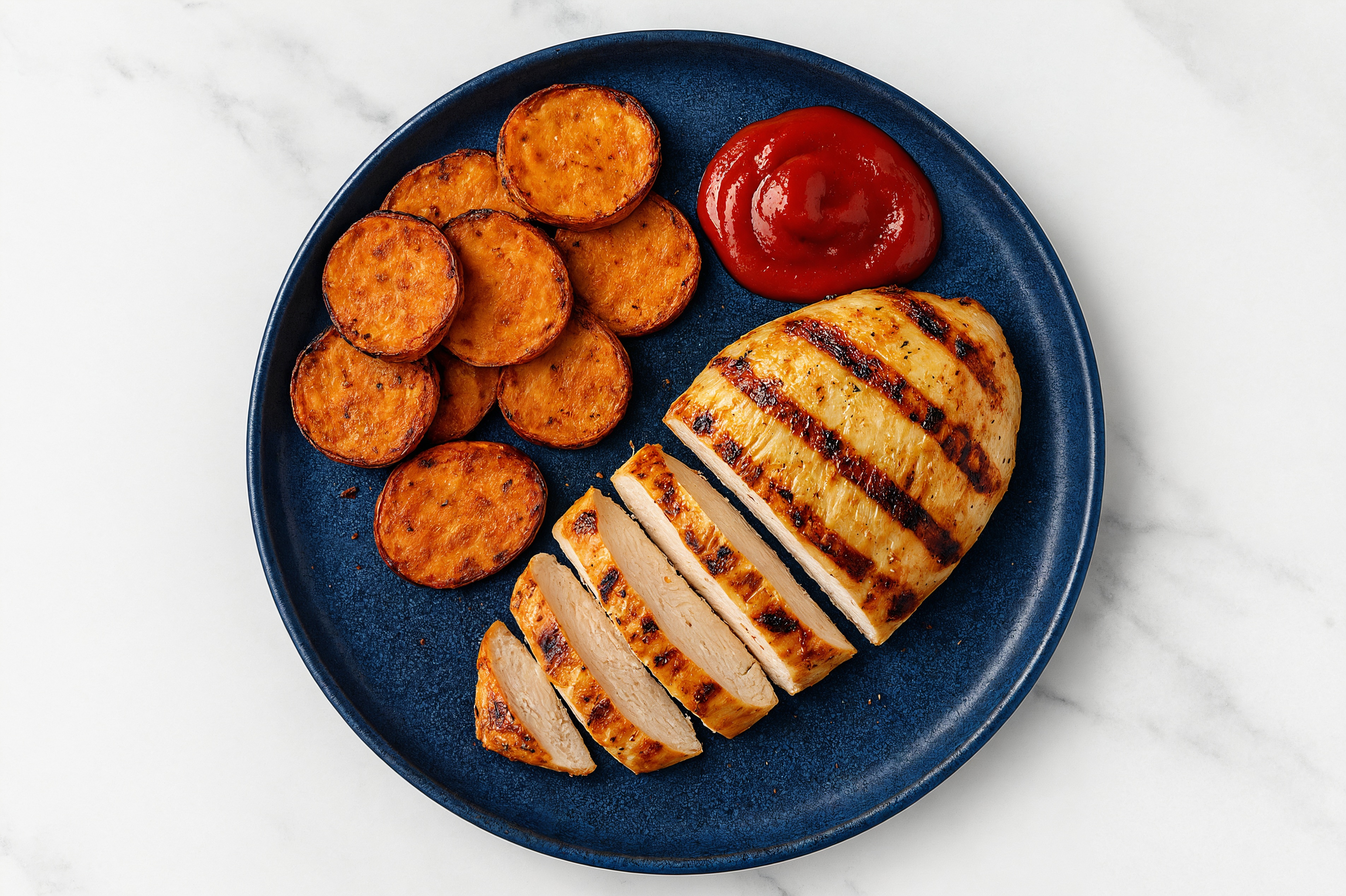 Grilled Seasoned Chicken Breast + Sweet Potato Crisps