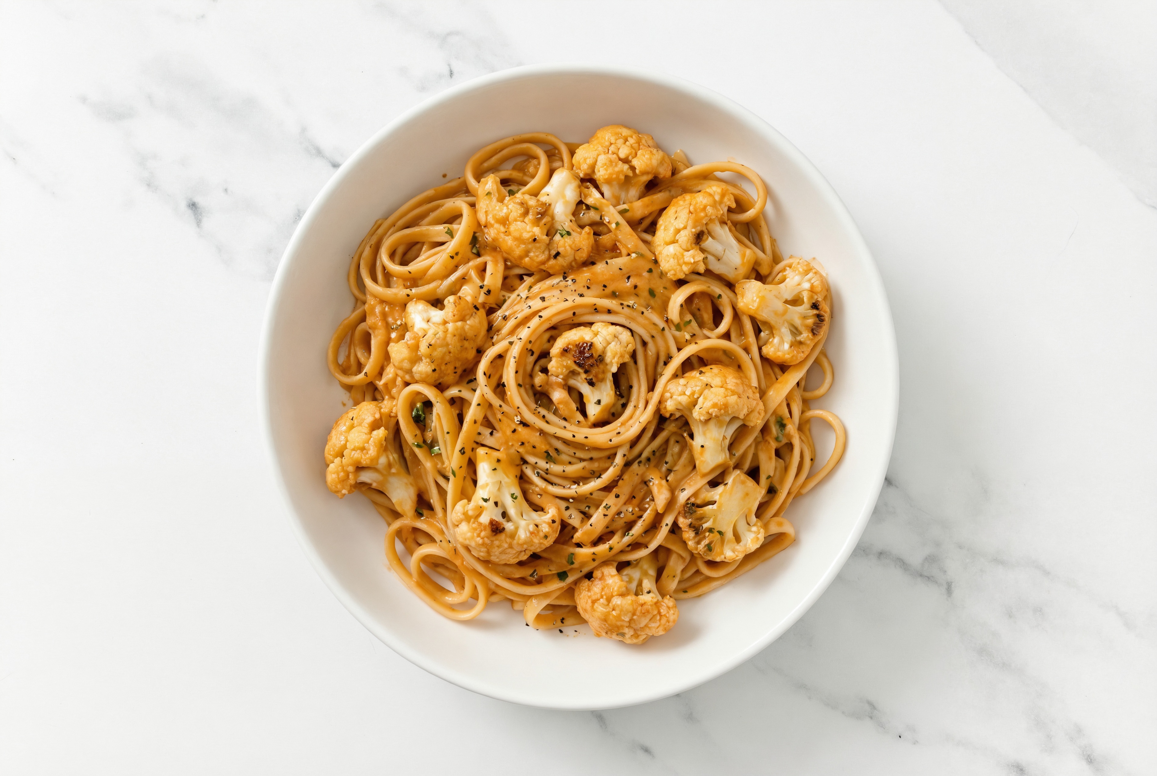 Vodka Sauce Linguine with Cauliflower