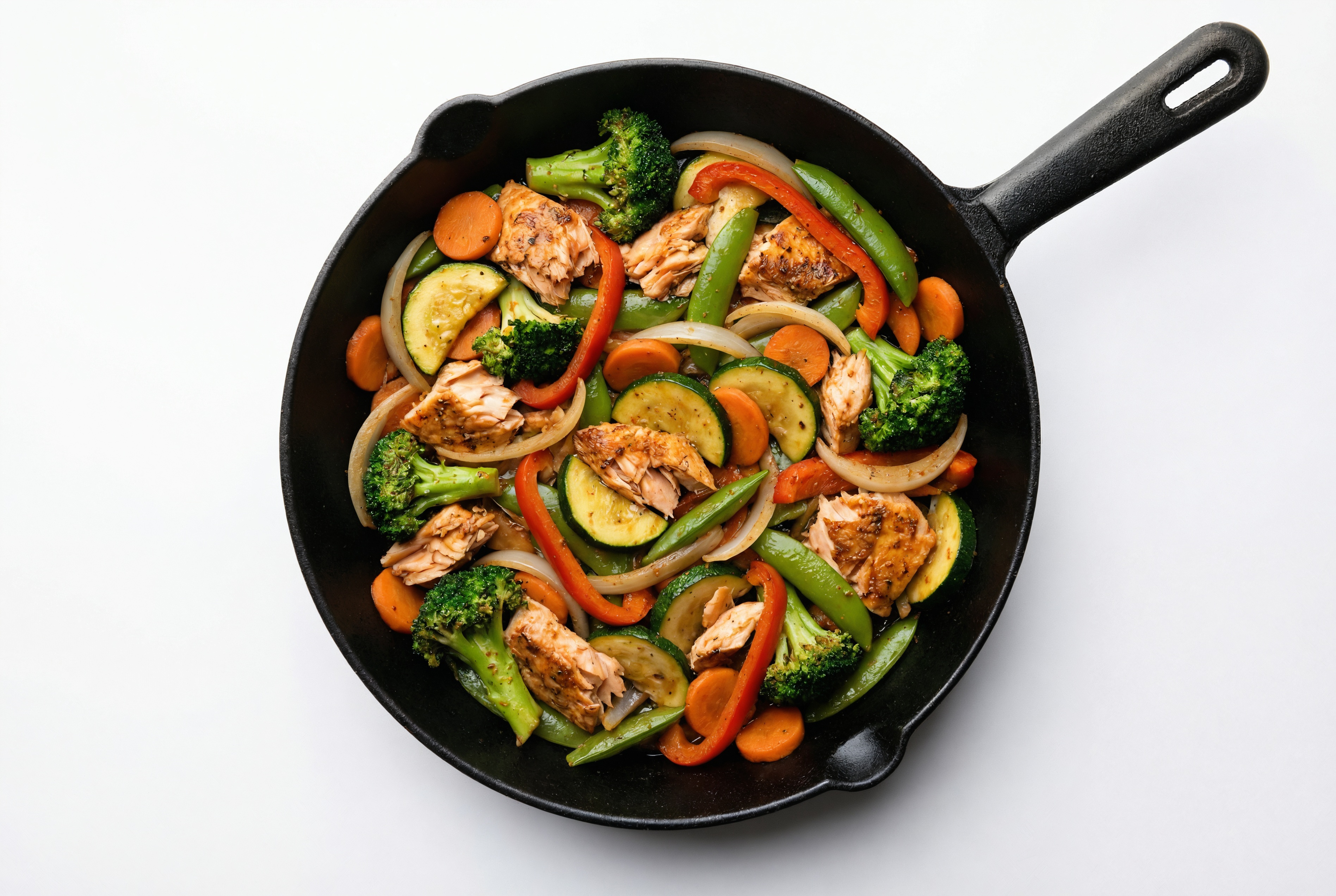  Salmon + Mixed Veggie Skillet