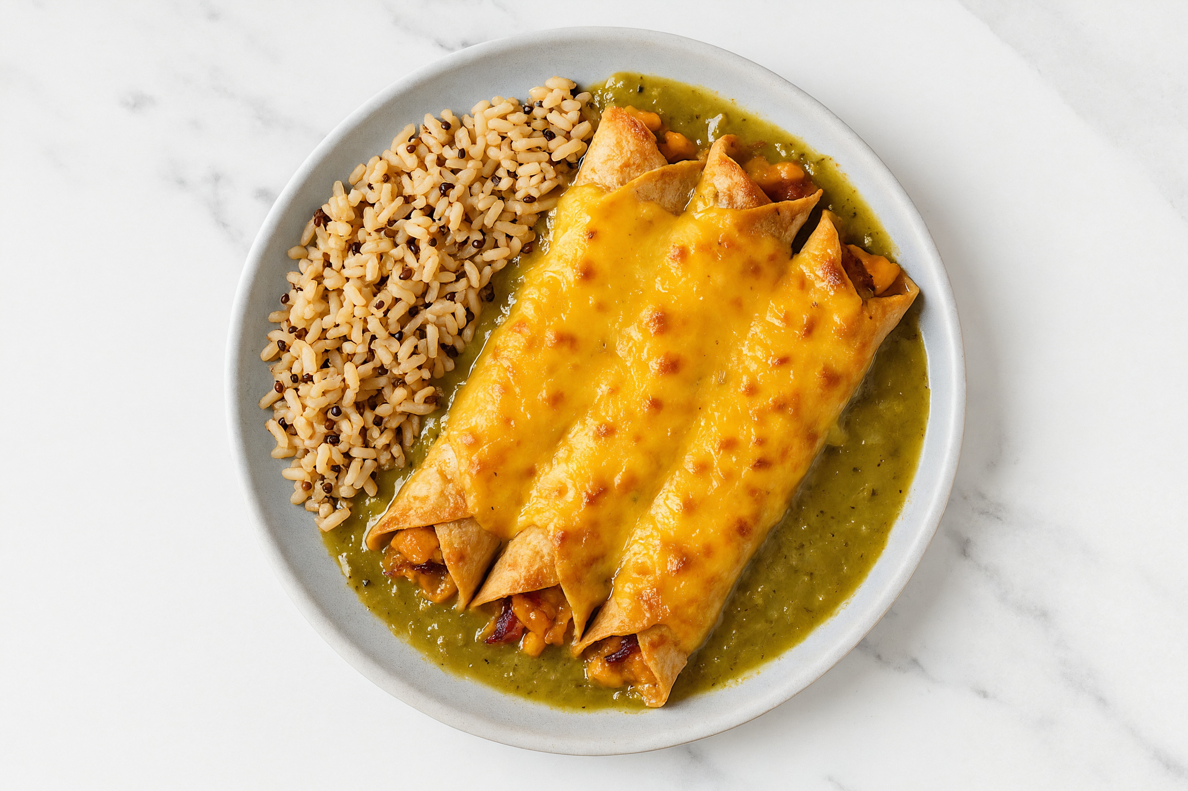 Japanese Sweet Potato Plant-Based Enchiladas