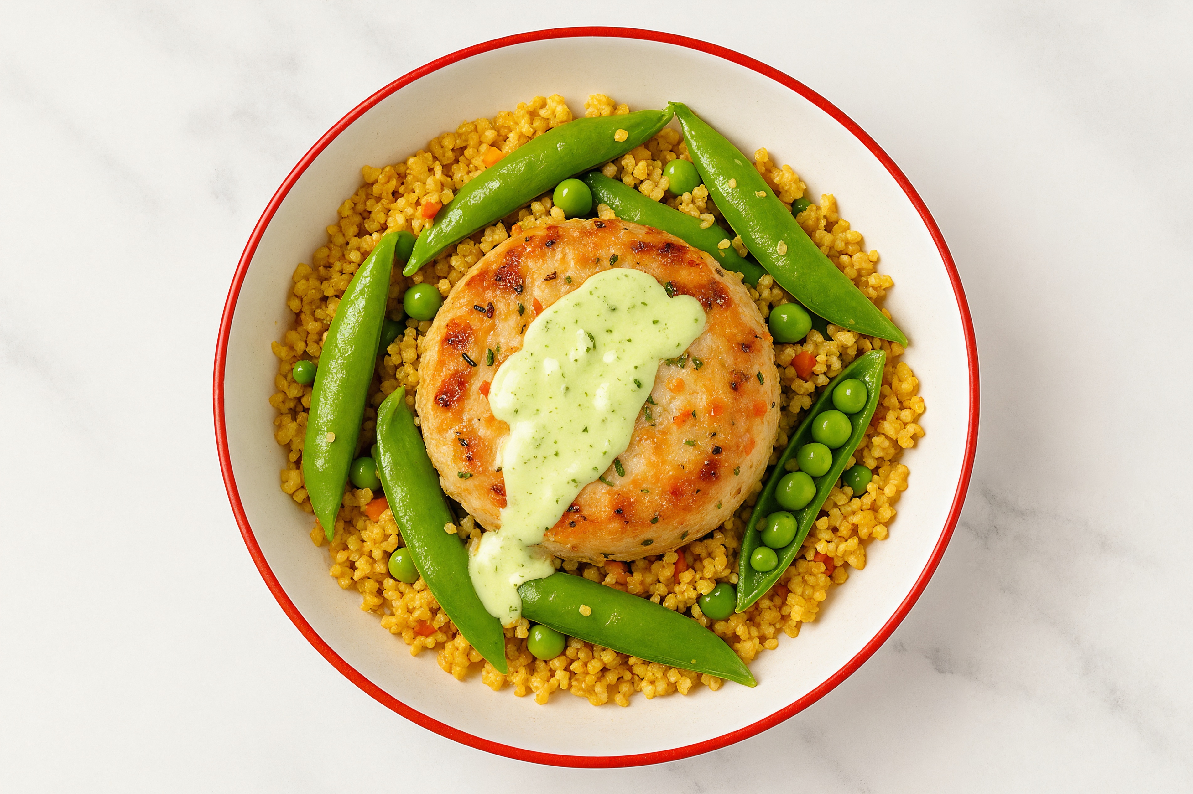 Jalapeño Snow Crab Cakes + Moroccan Couscous Bowl