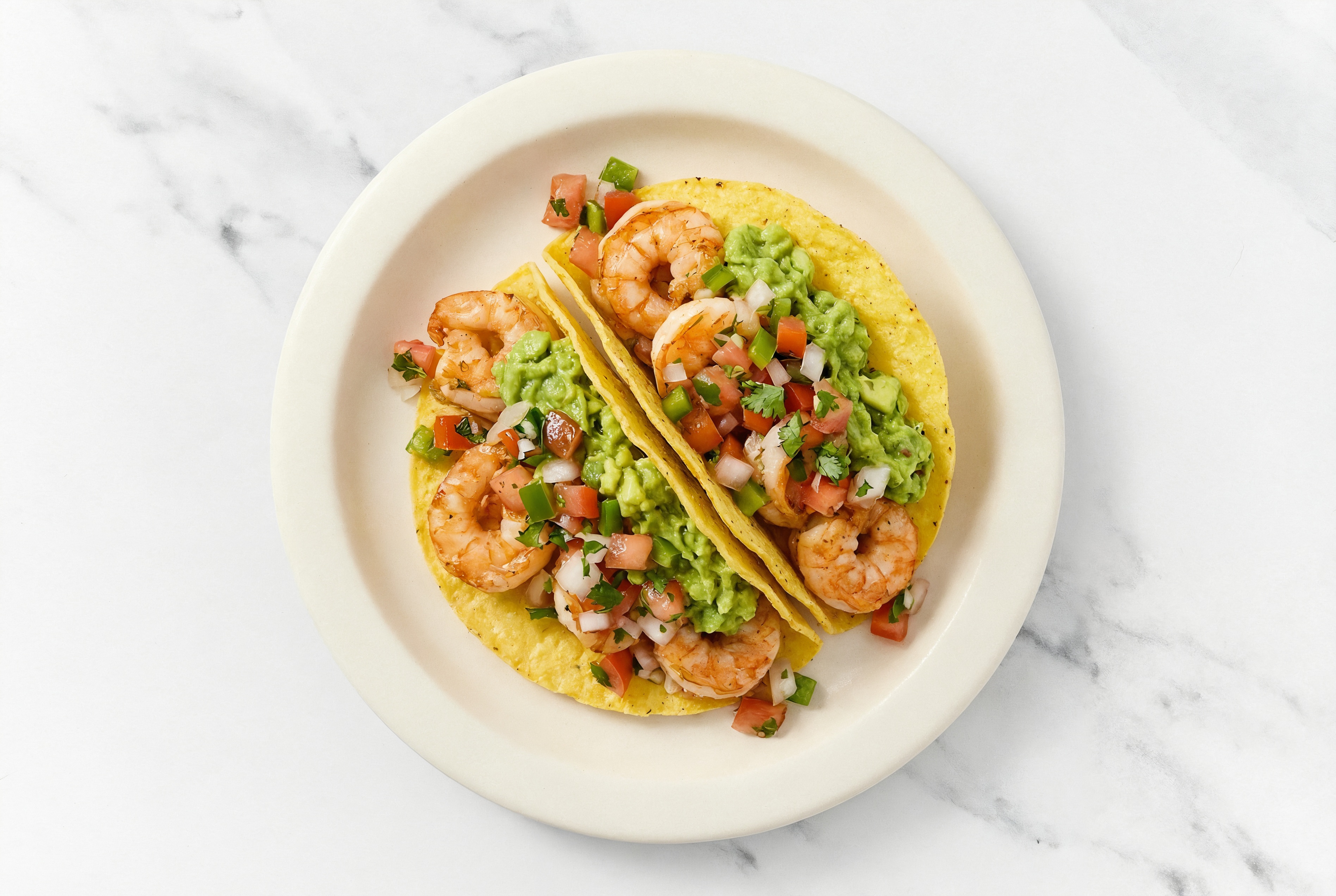  Air Fryer Shrimp + Guacamole Tacos