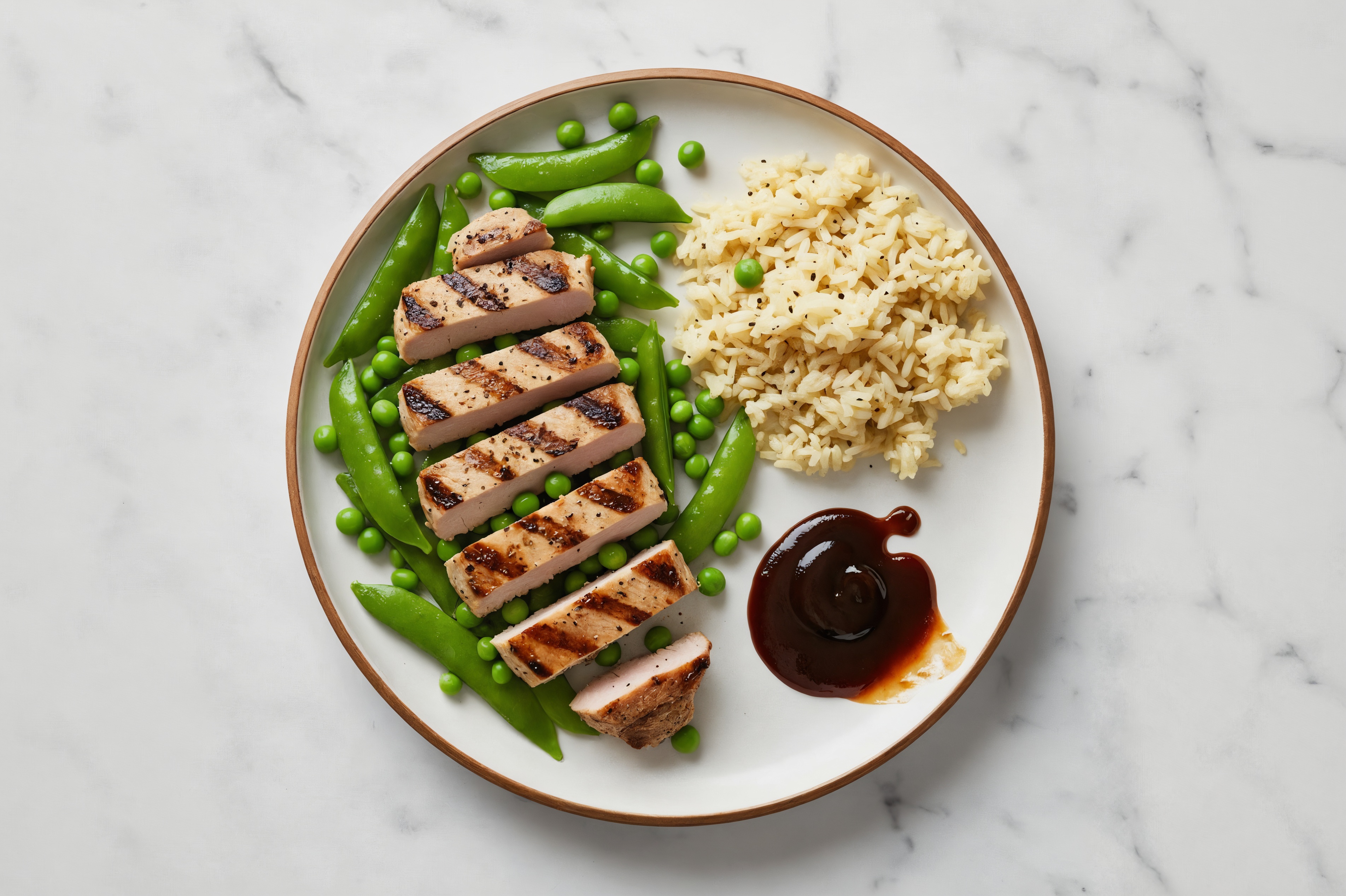 Easy-Cleanup Sweet + Sour Pork with Seasoned Jasmine Rice