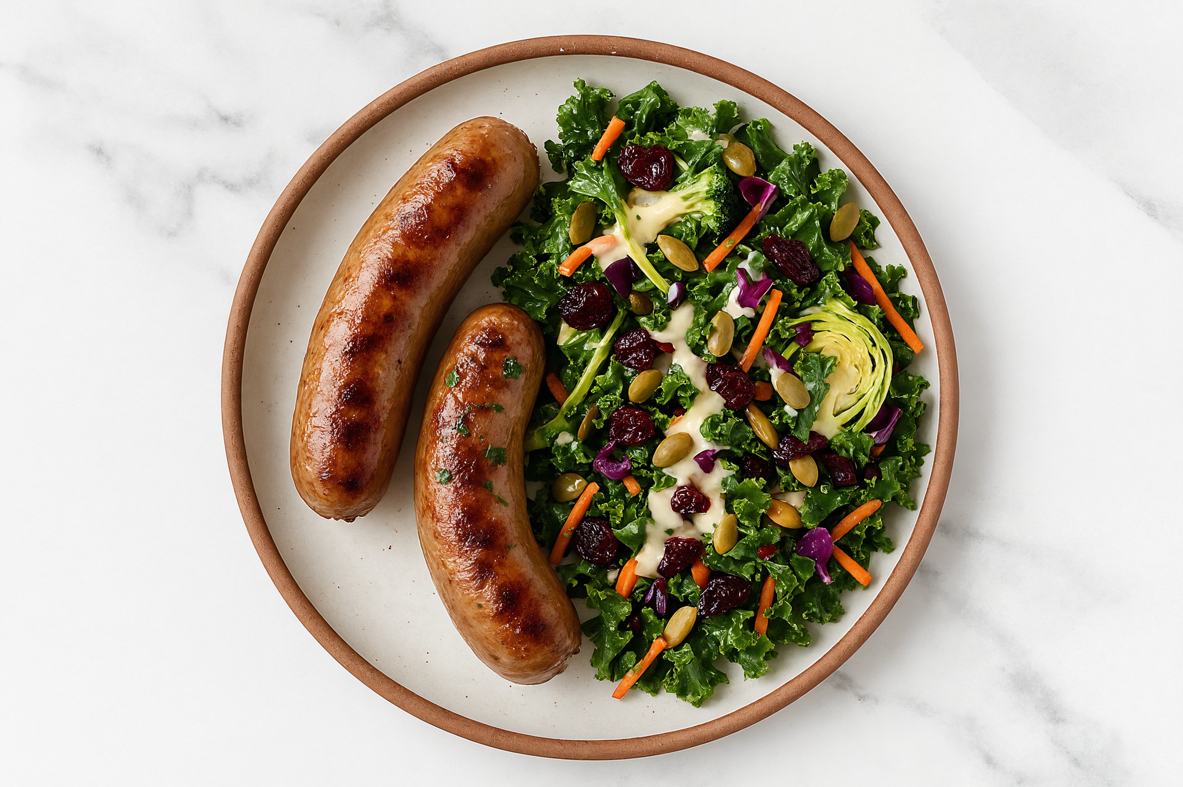 Sweet Italian Pork Sausage & Sweet Kale Salad