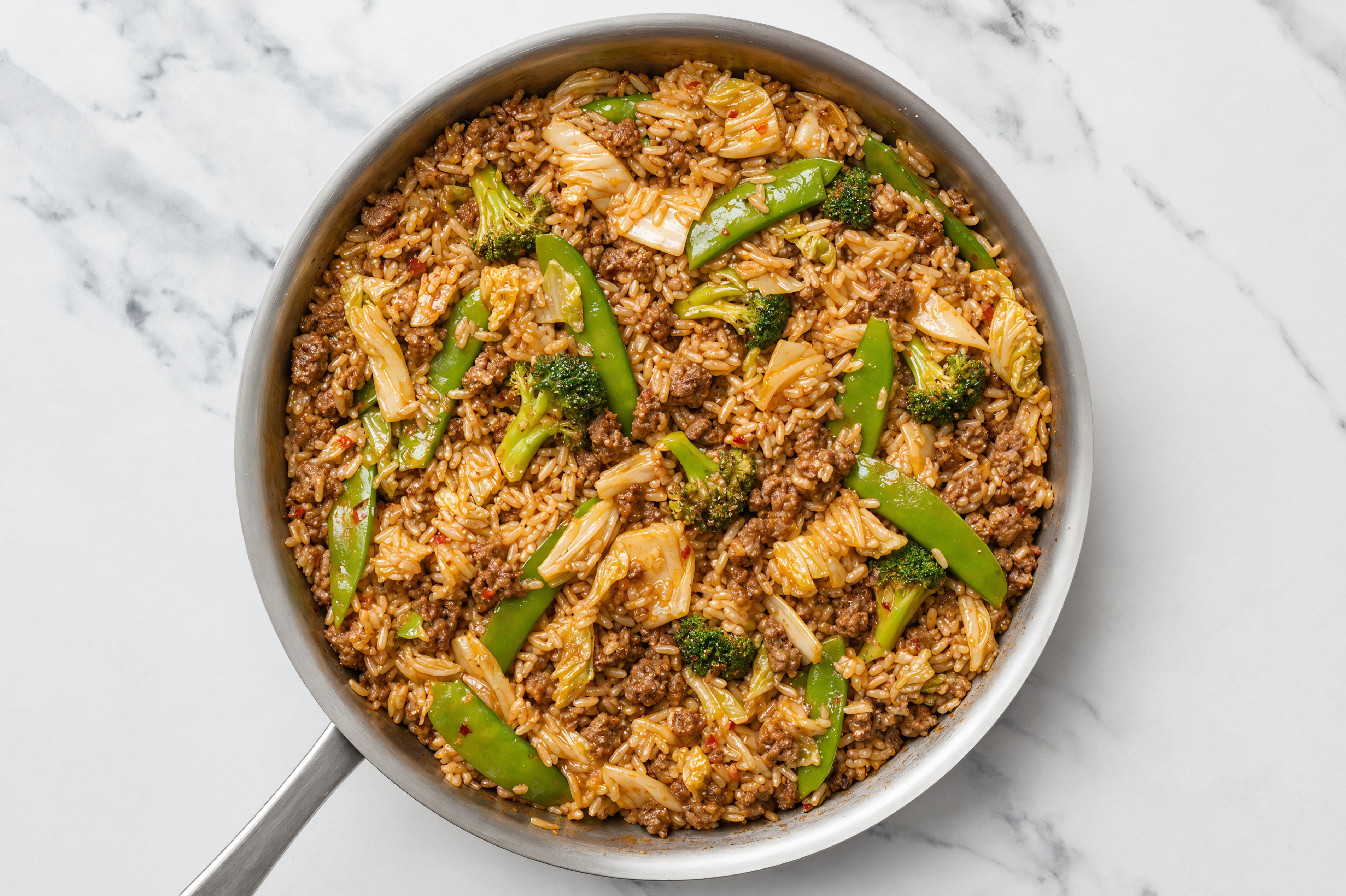 Sesame Ginger Bok Choy + Ground 93/7 Lean Beef Stir-Fry
