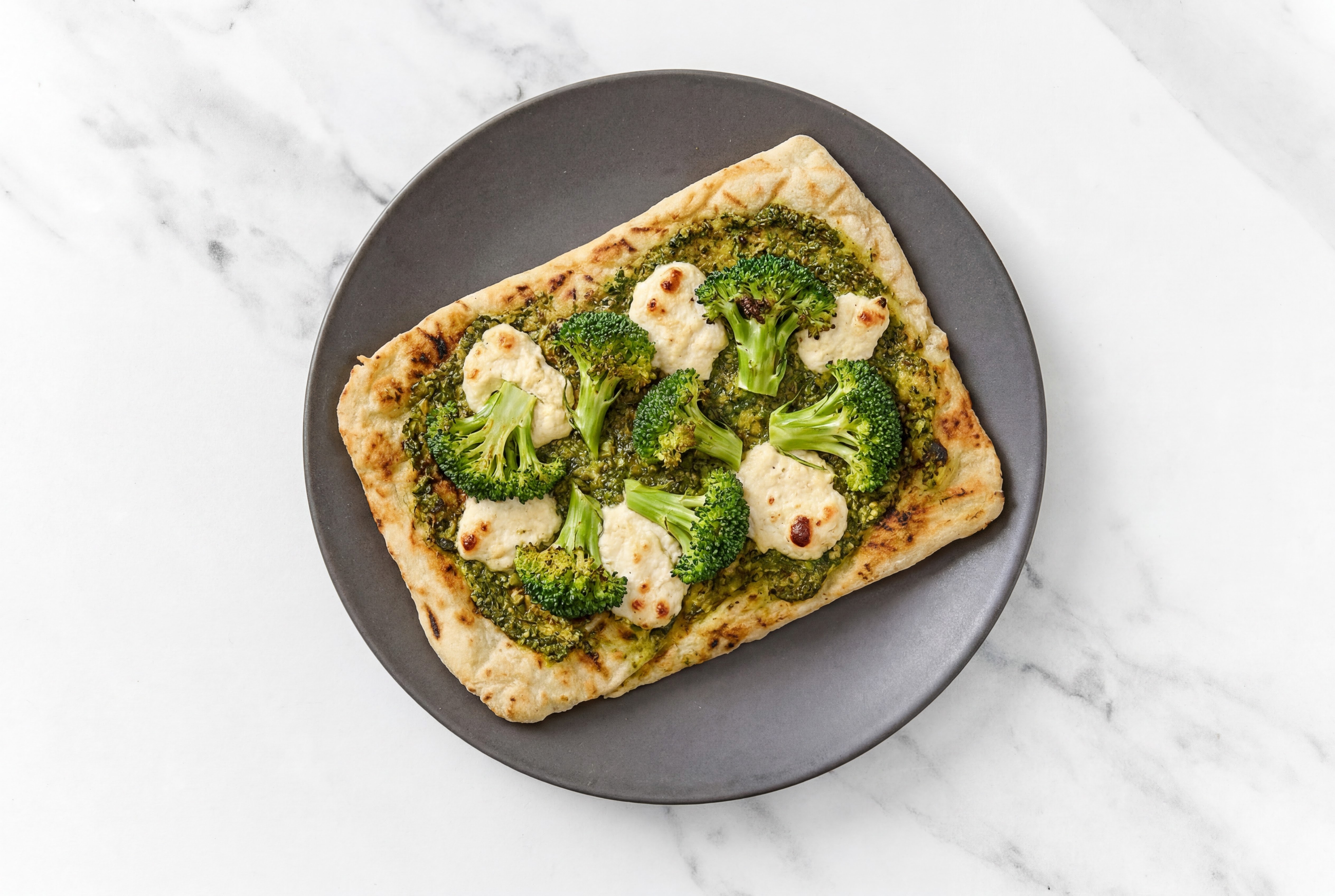 Broccoli "Ricotta" Pesto Wood Grilled Pizza Crusts