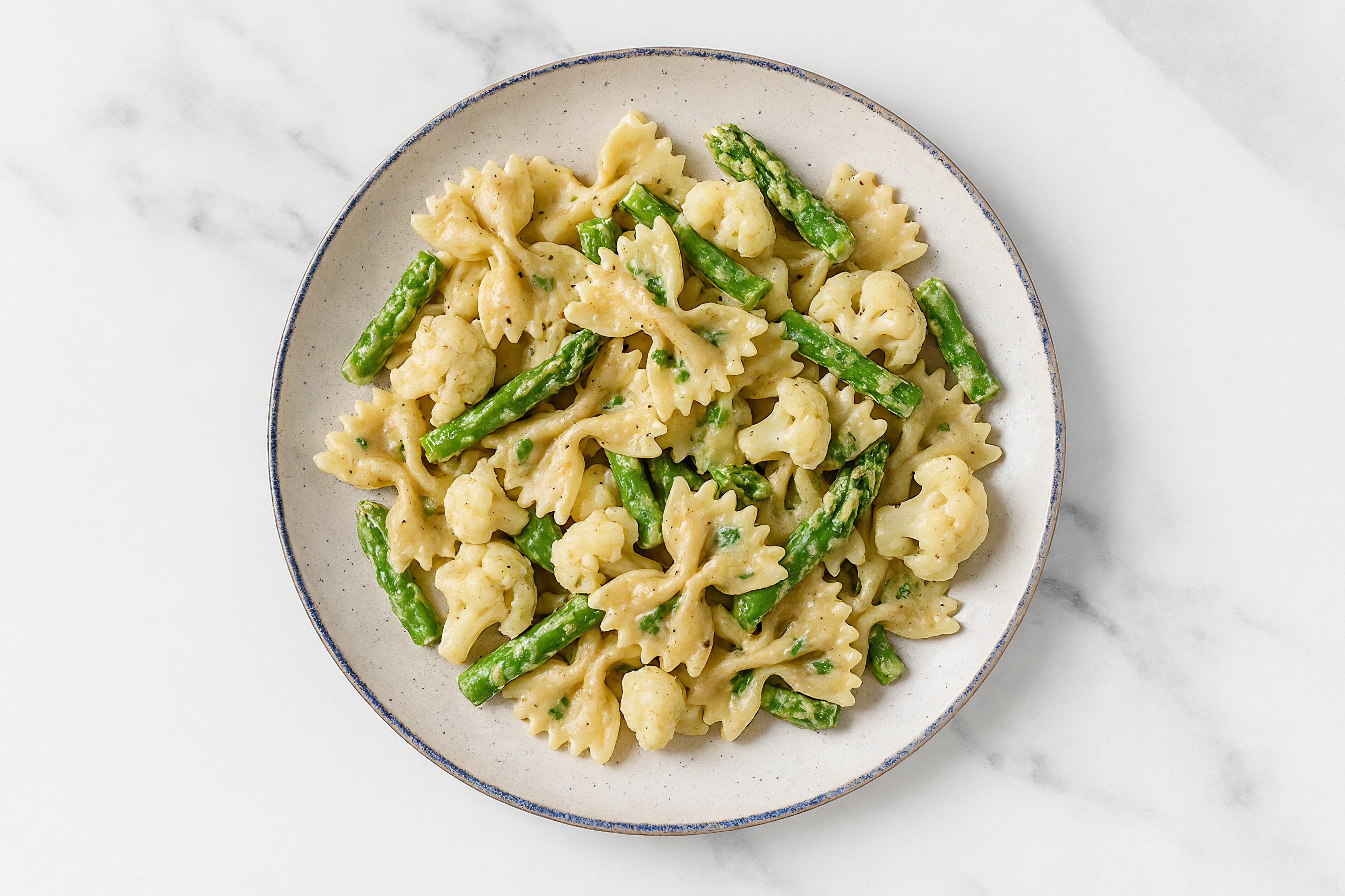 Creamy Cauliflower Farfalle Pasta