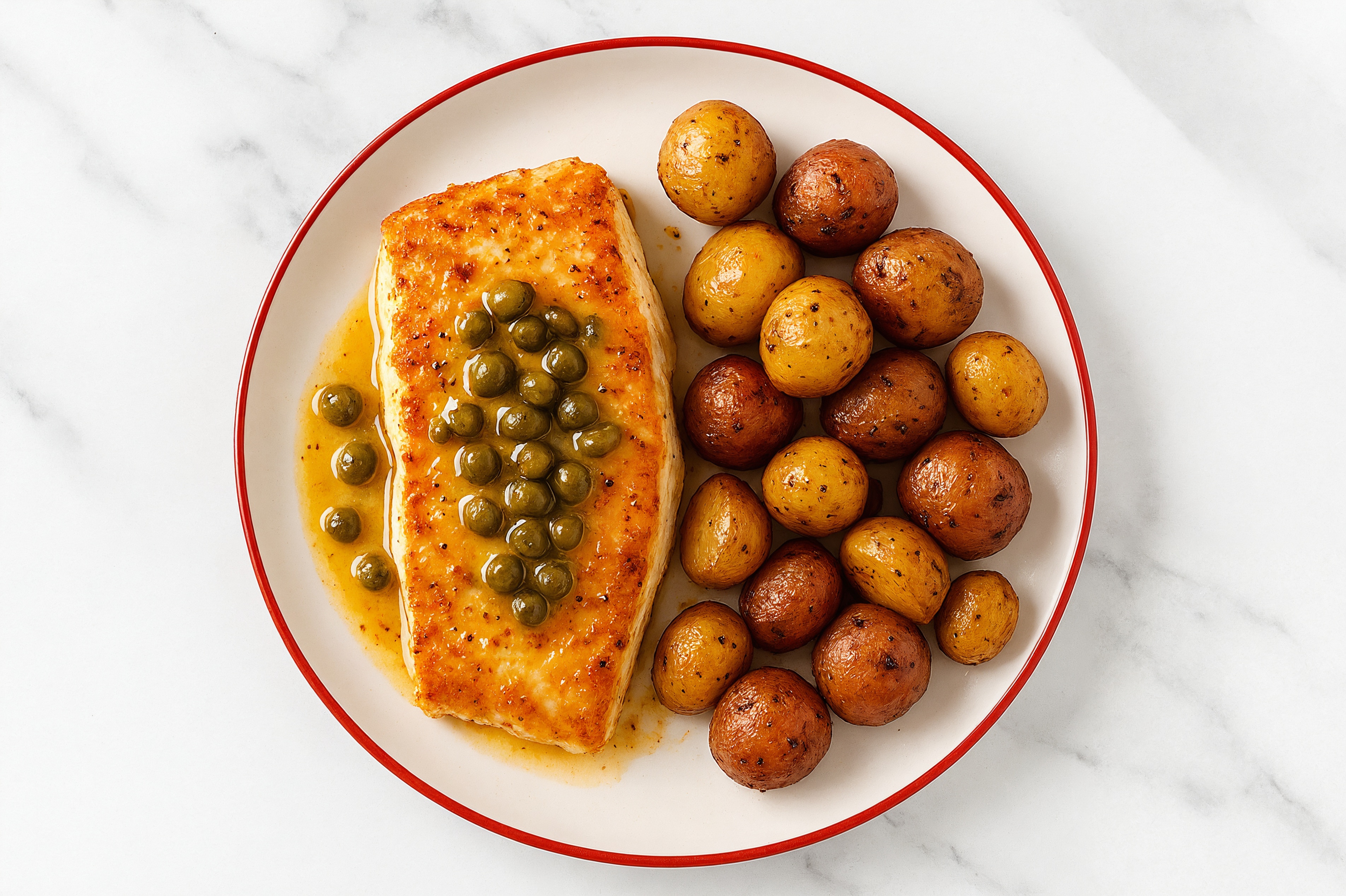 Hearty Halibut Piccata