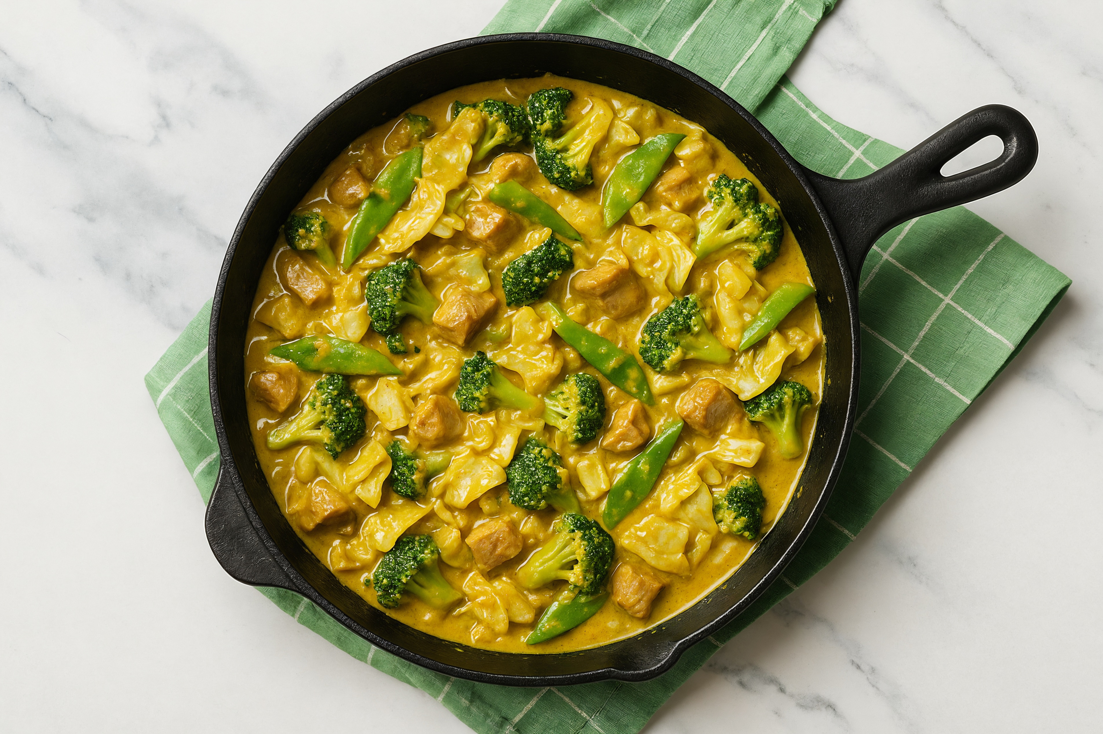 Coconut Curry Pork Tenderloin Stir-Fry with Bok Choy