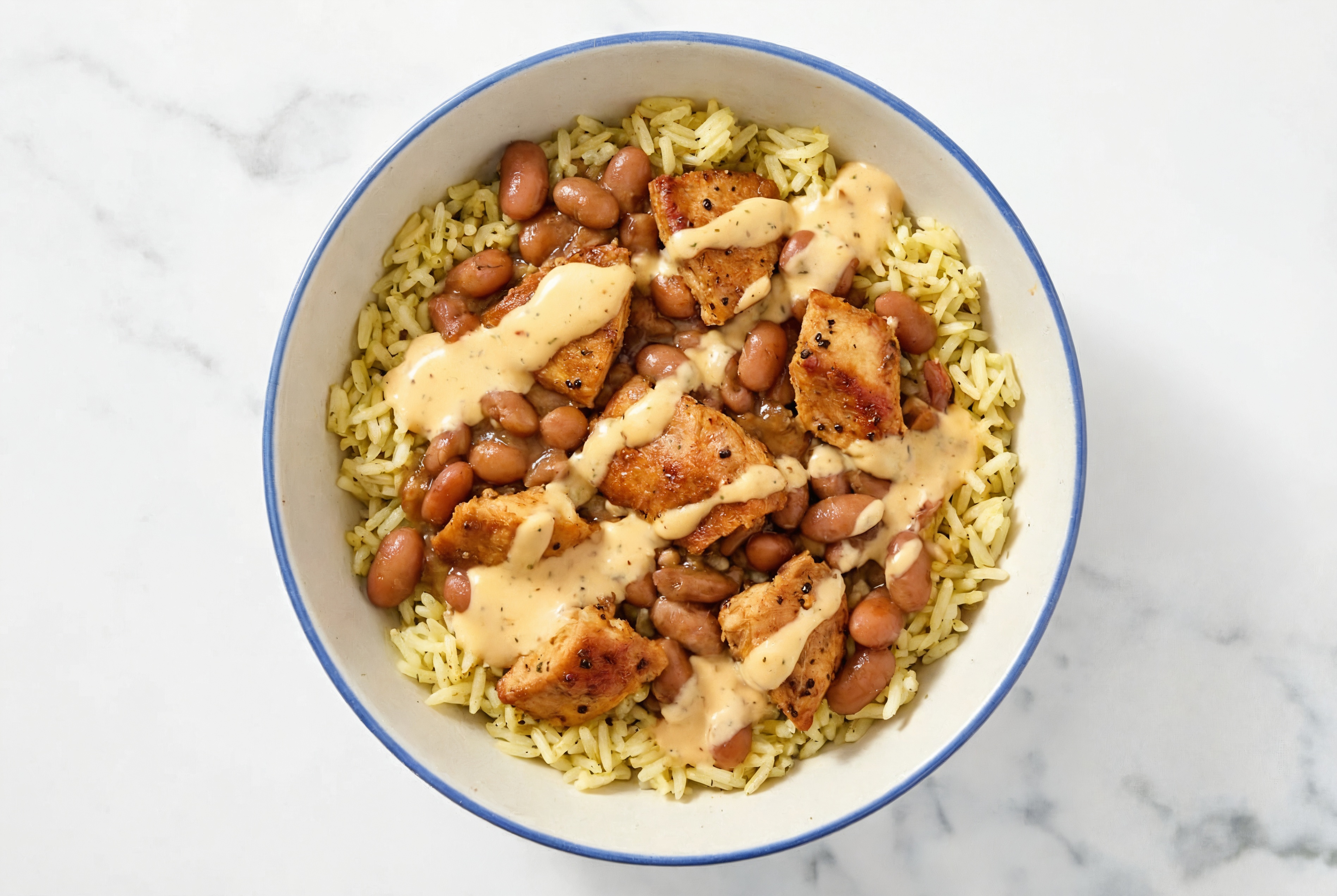 Rotisserie Chicken Buffalo Ranch Grain Bowl