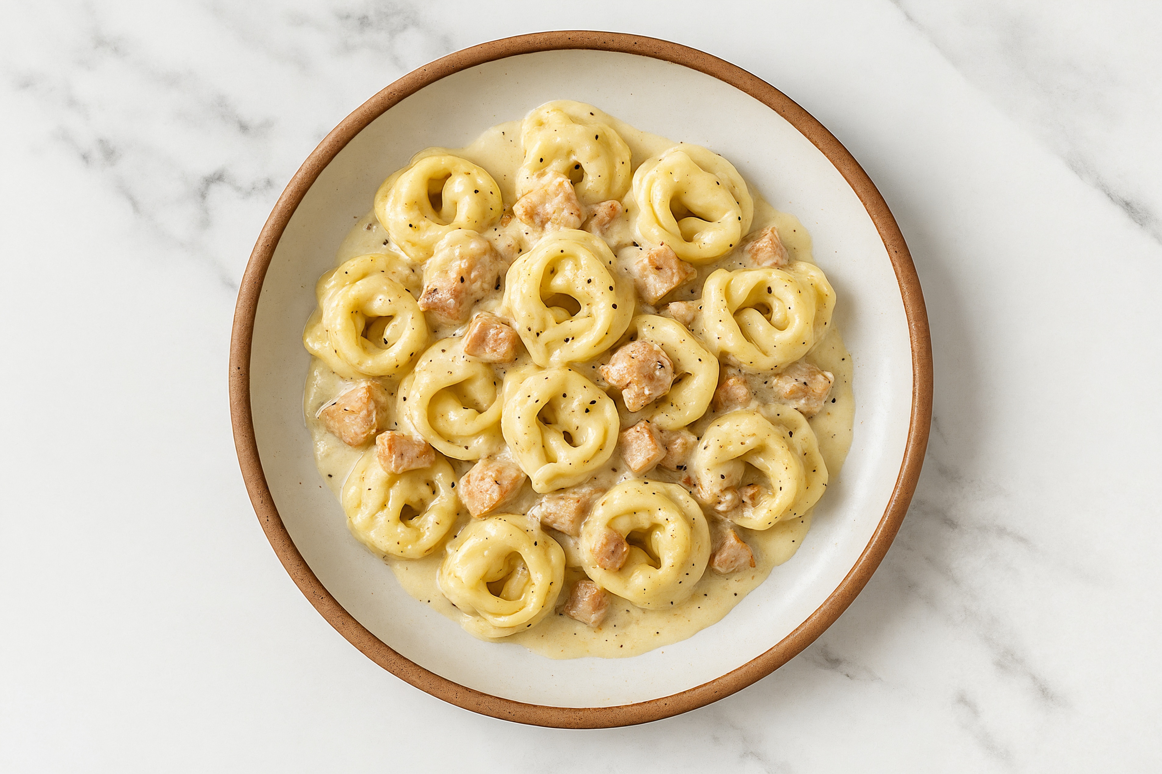 Bacon Chicken Cheese Alfredo Tortelloni