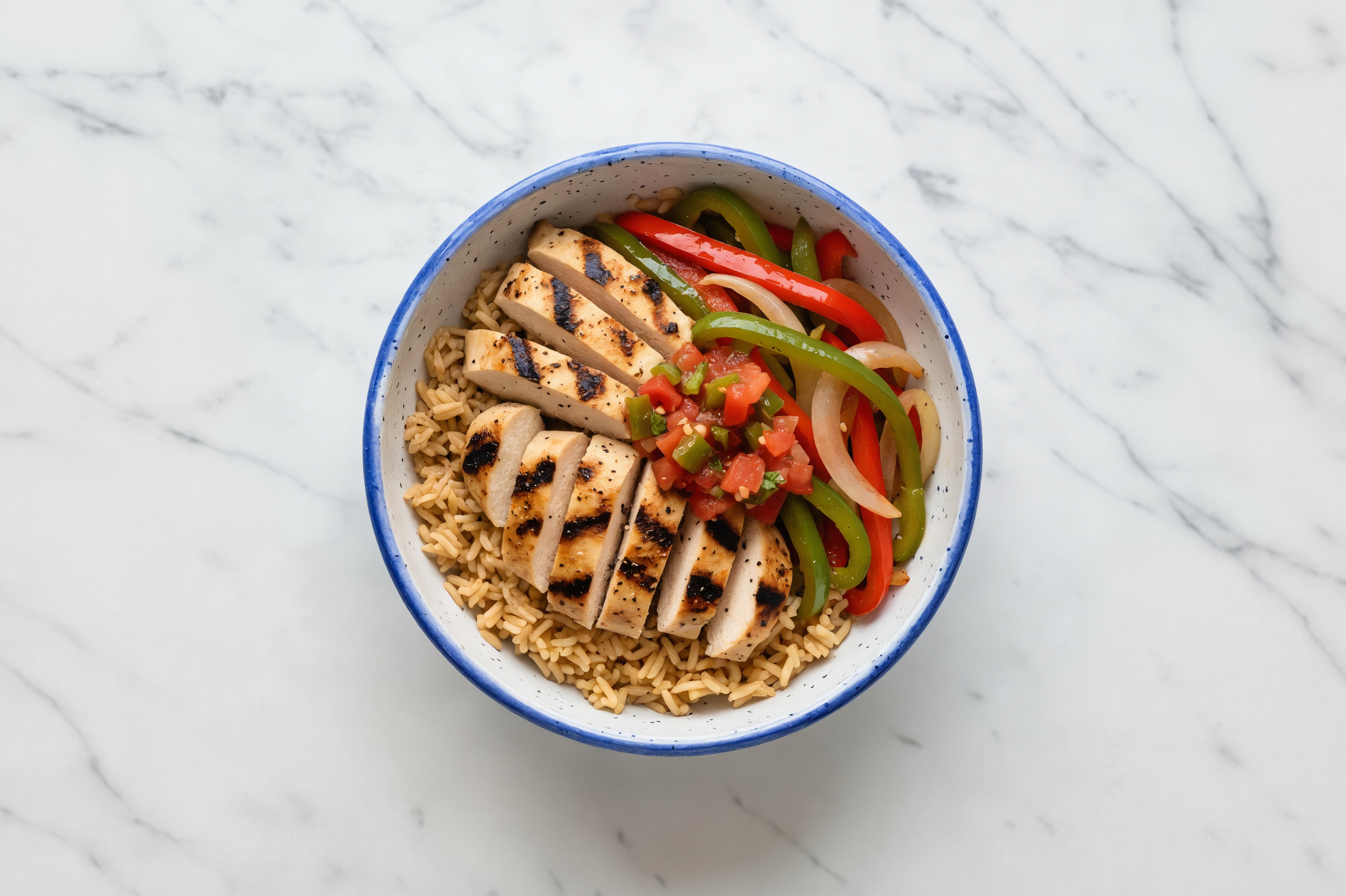 Extra-Fresh Seasoned Grilled Chicken Breast Fajita Rice Bowl