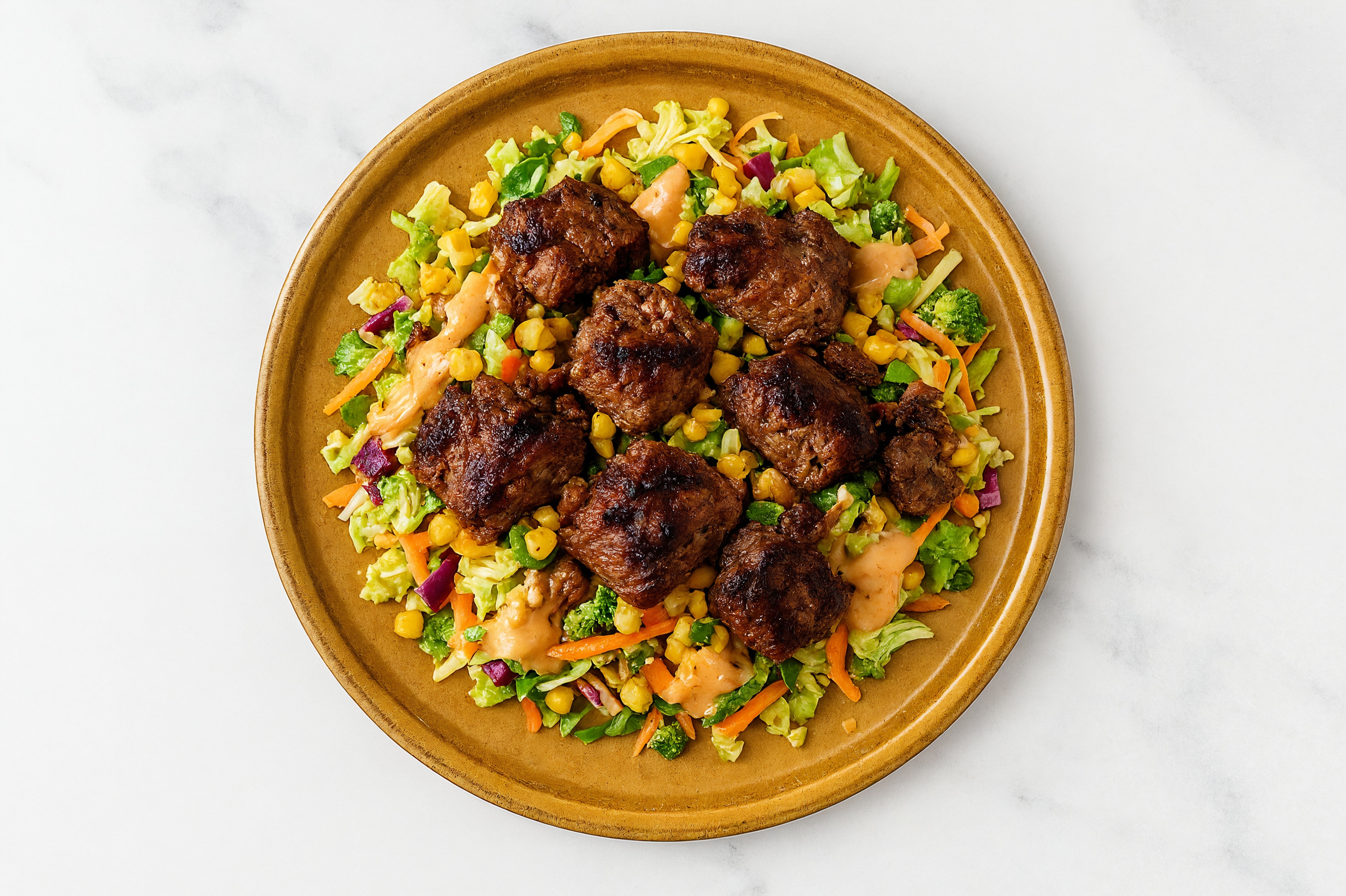Street Corn Salad with BBQ Beef and Brisket