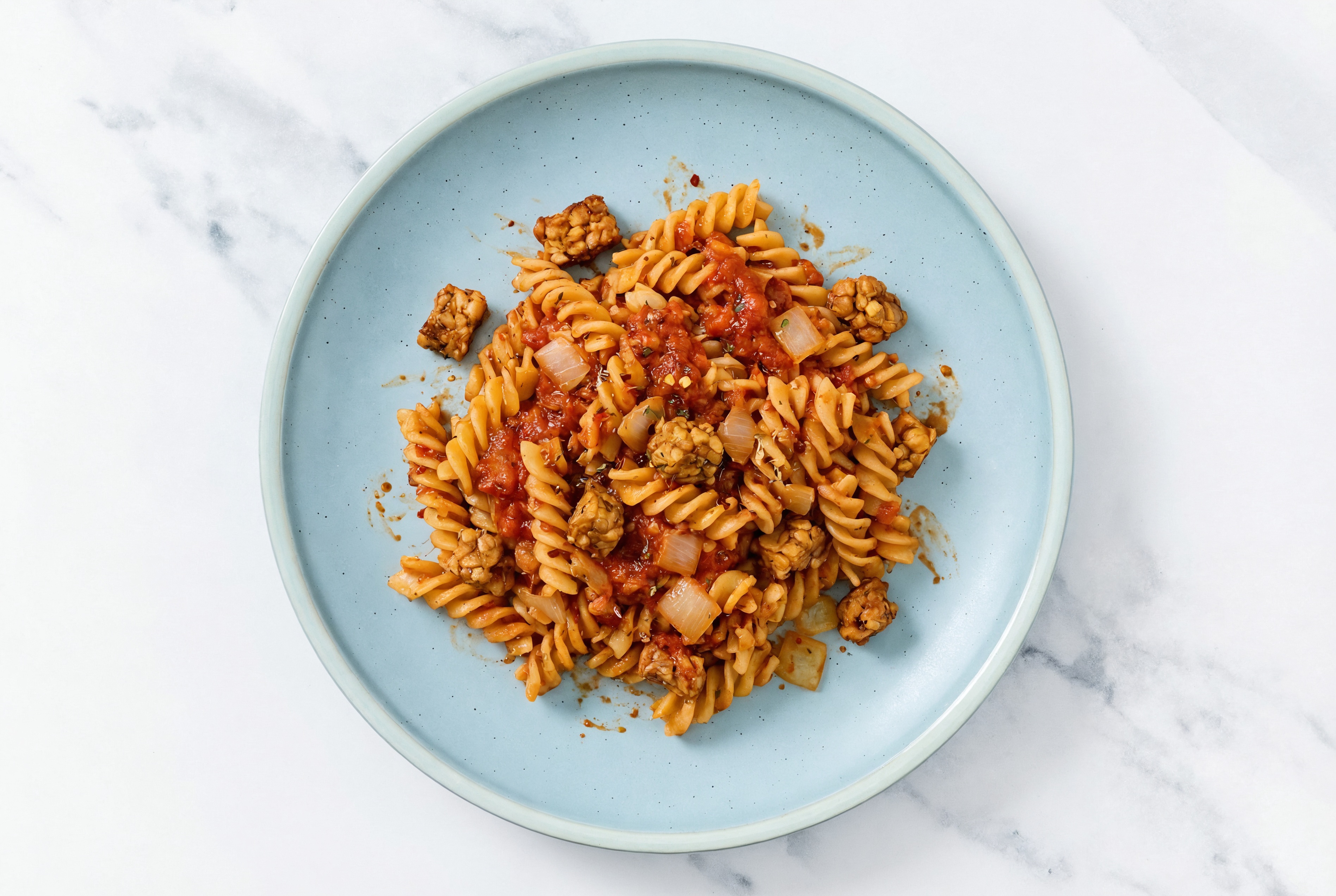 Tempeh GF Pasta Bolognese