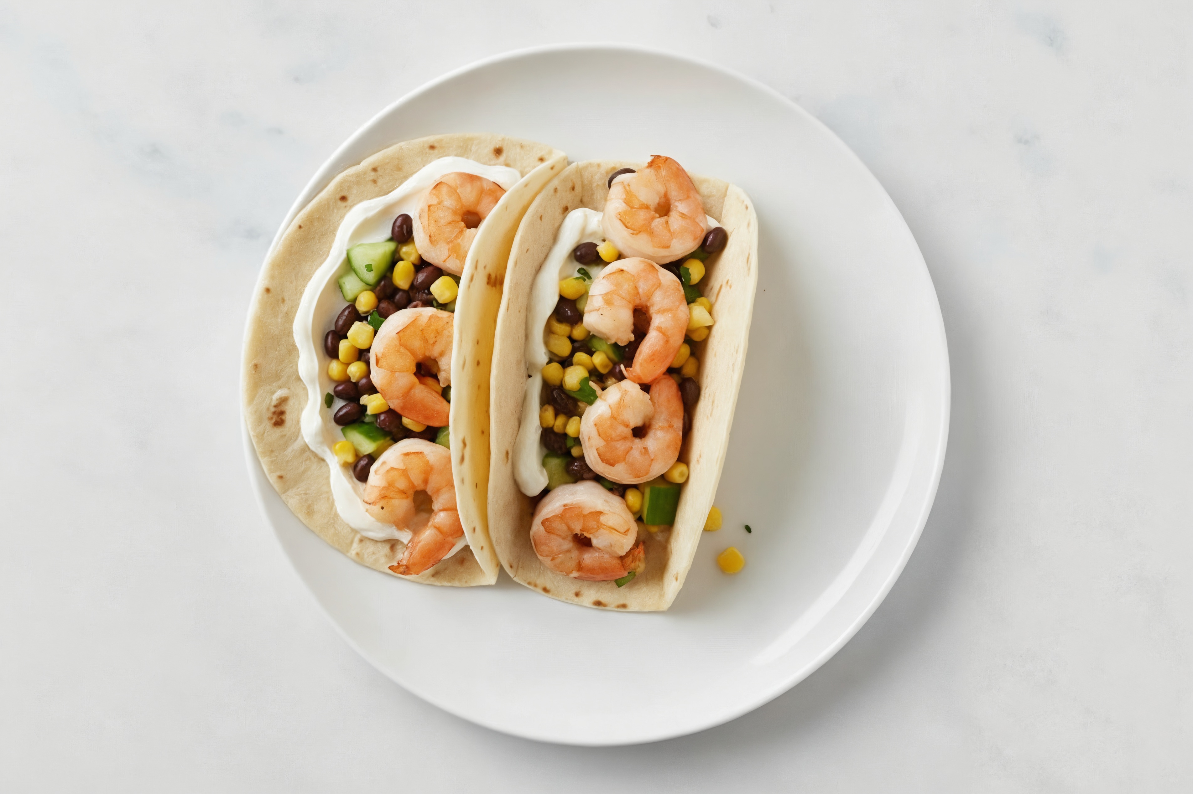 Classic Crema Jumbo Shrimp Tostada