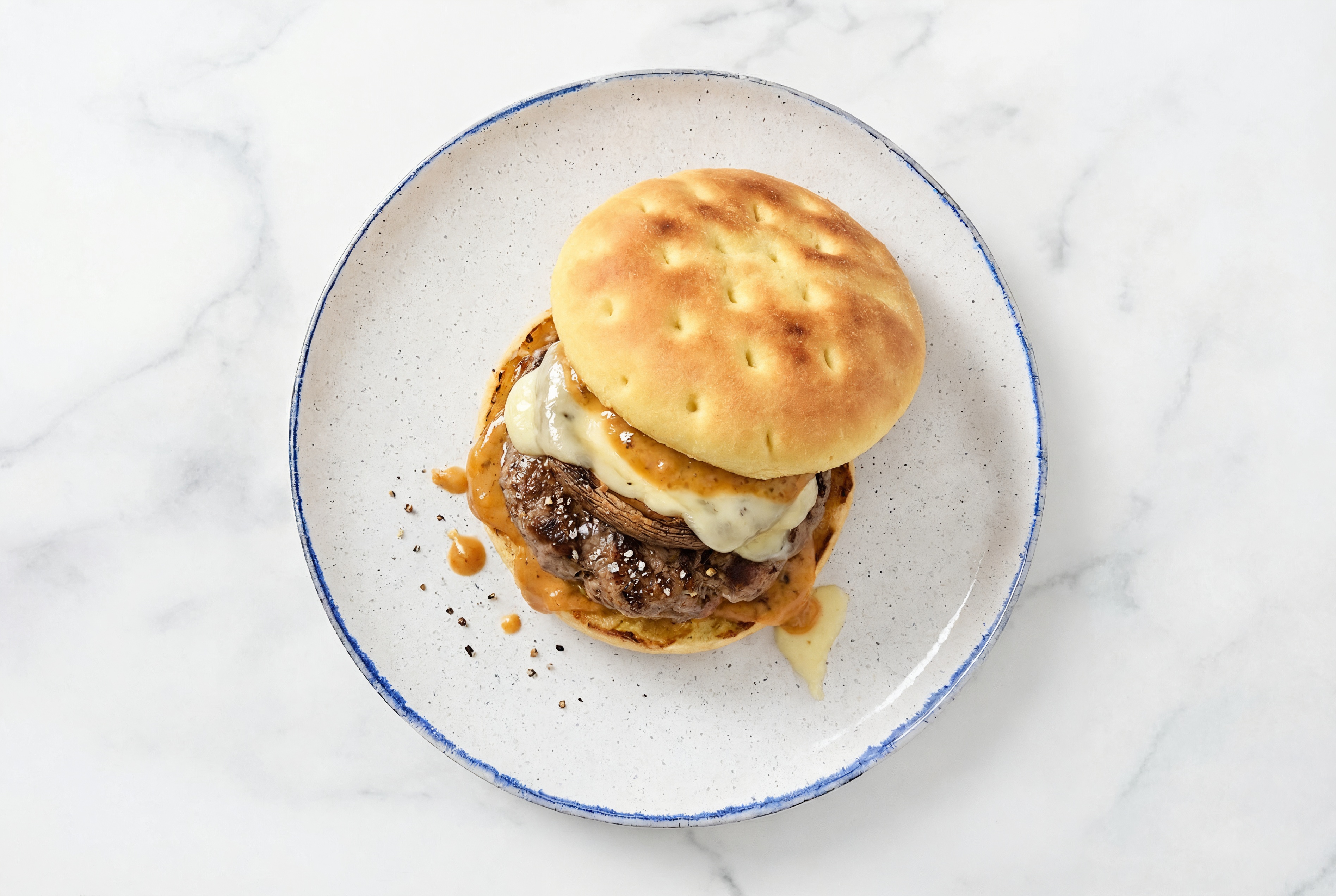 Hearty Ground Beef Patties + Mushroom Brie Burgers