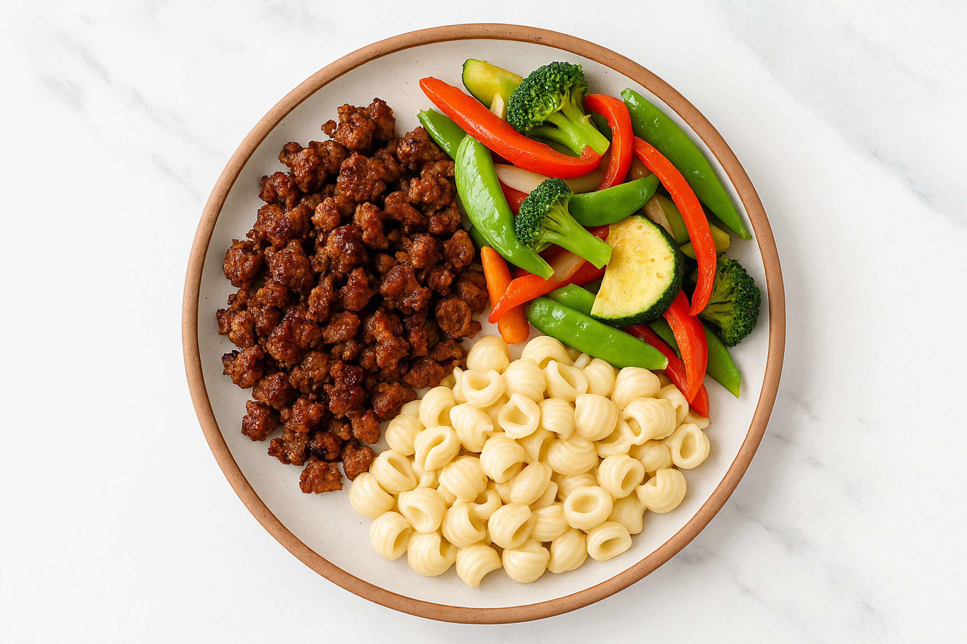 Turkey Sausage + Veggie Mac & Cheese