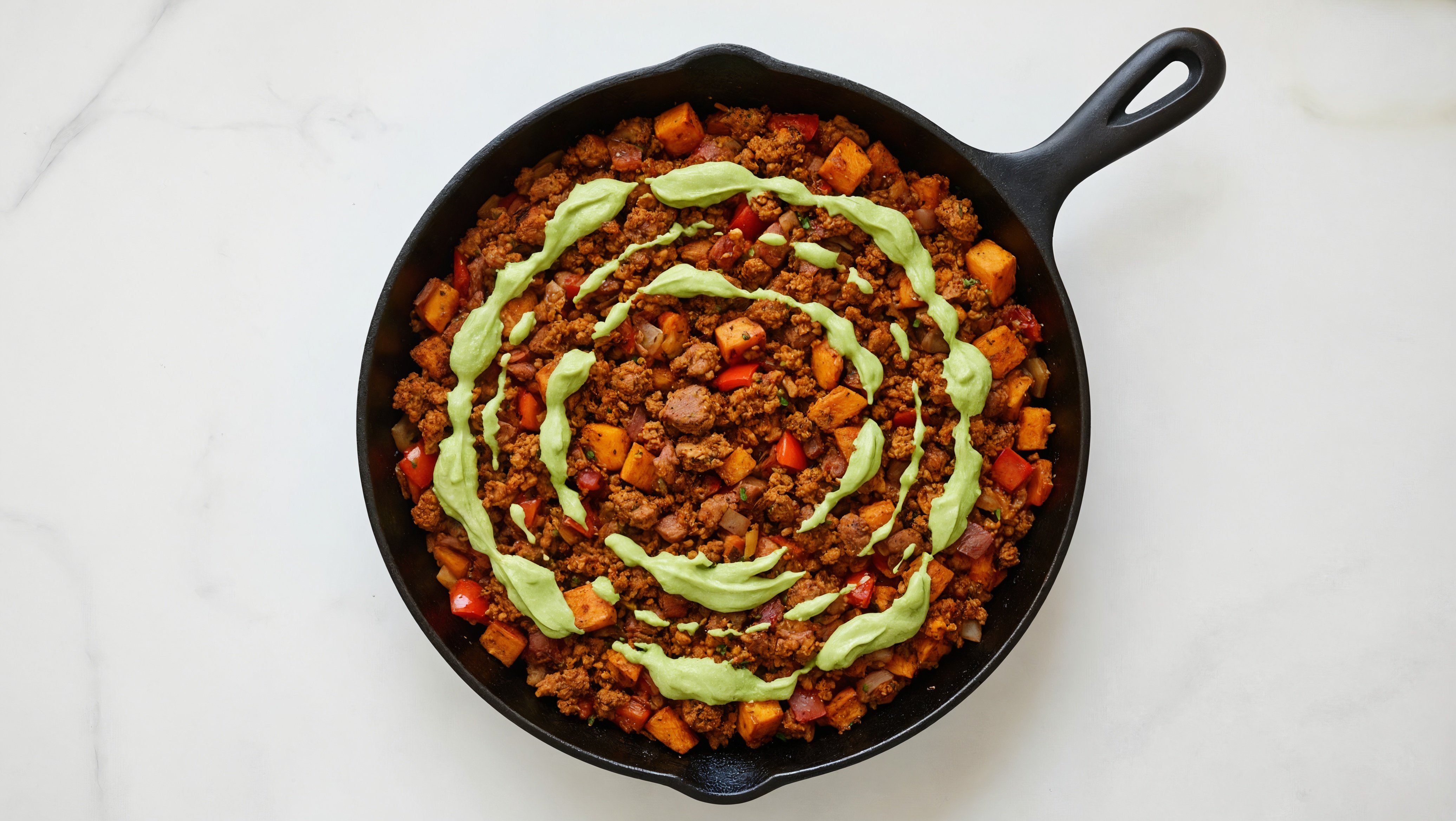 Smoky Plant-Based Chorizo + Potato Skillet