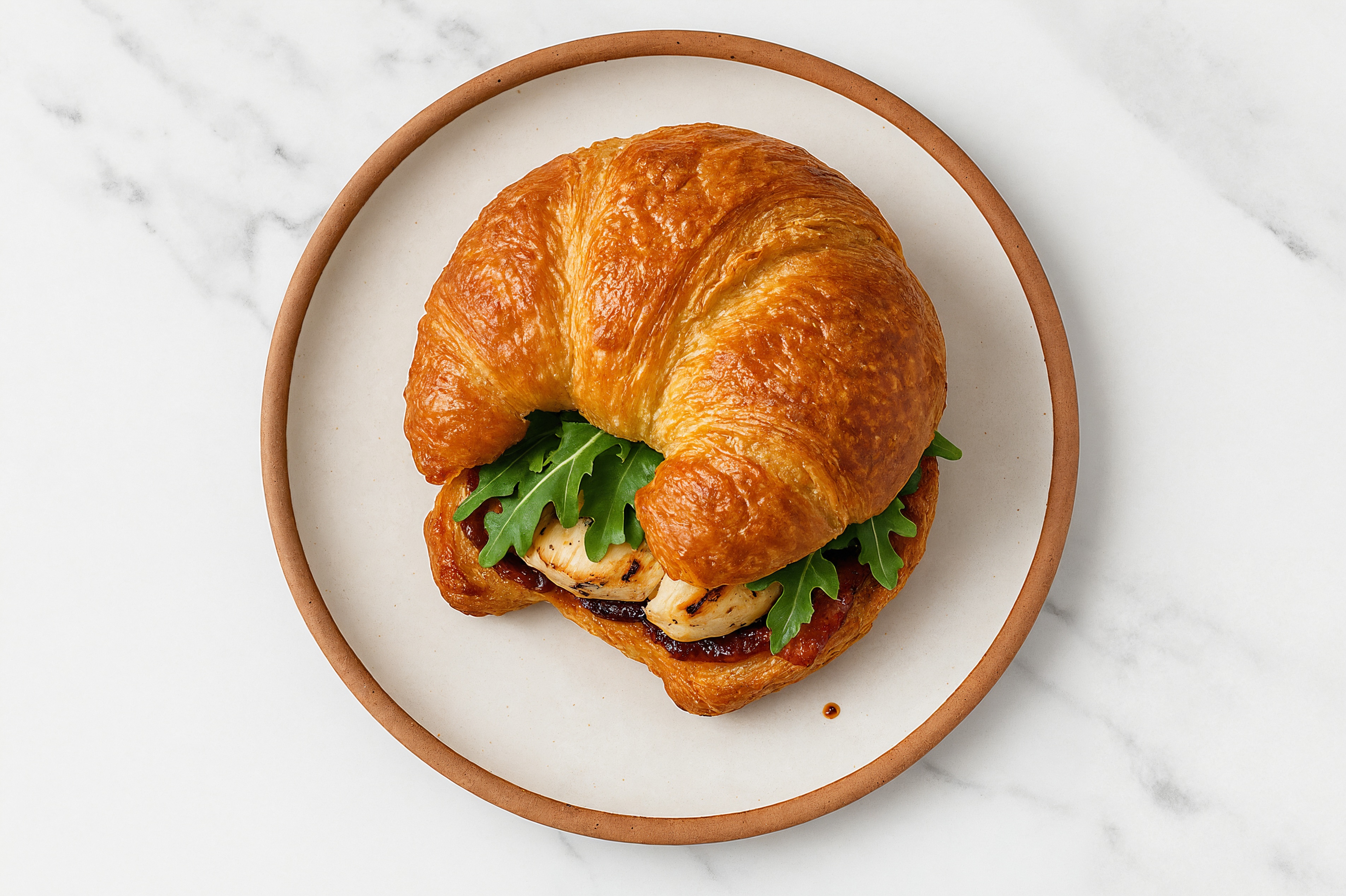 Hearty Peppery Mediterranean Grilled Chicken Breast + Applewood Smoked Pork Bacon Sandwich